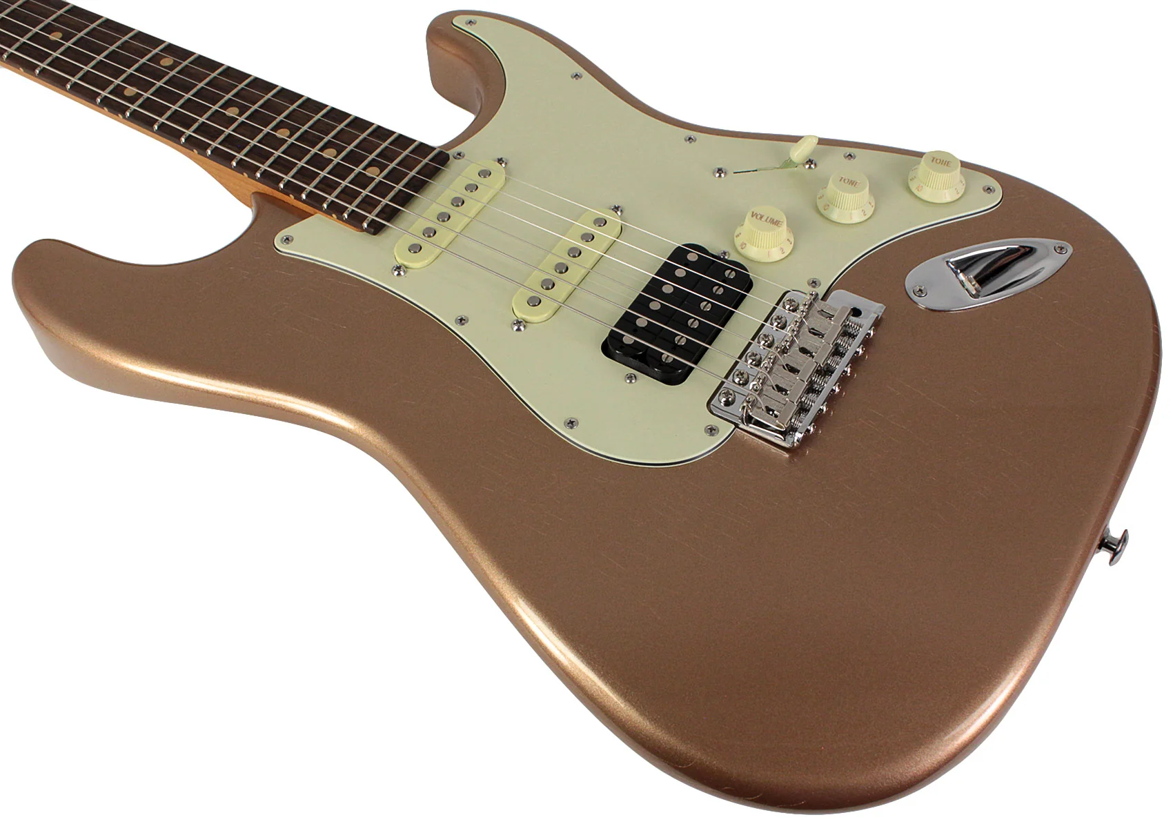 Suhr Classic S Vintage Limited Guitar, Firemist Gold - Image 4