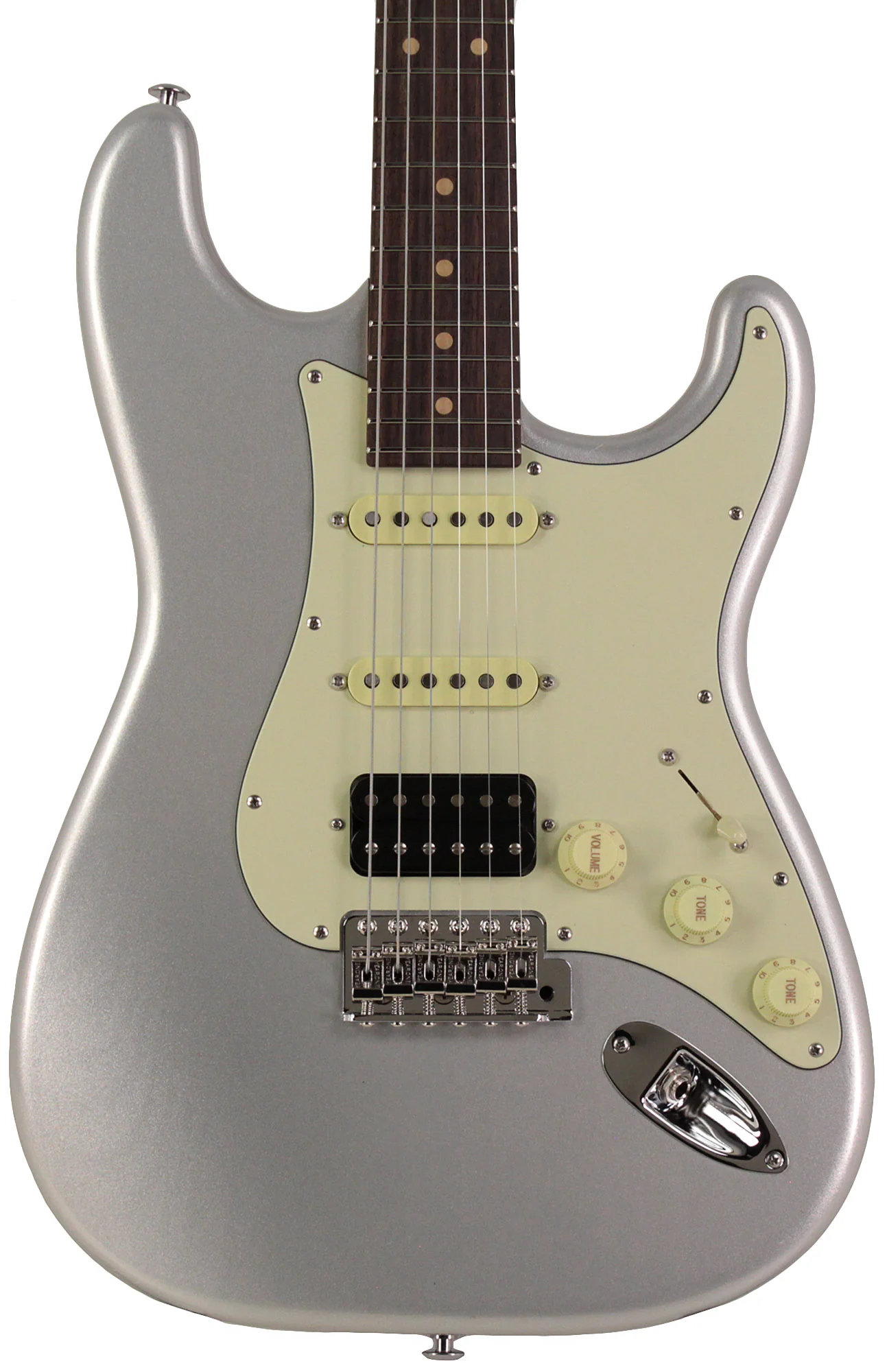 Suhr Classic S Vintage Limited Guitar, Firemist Silver - Image 5