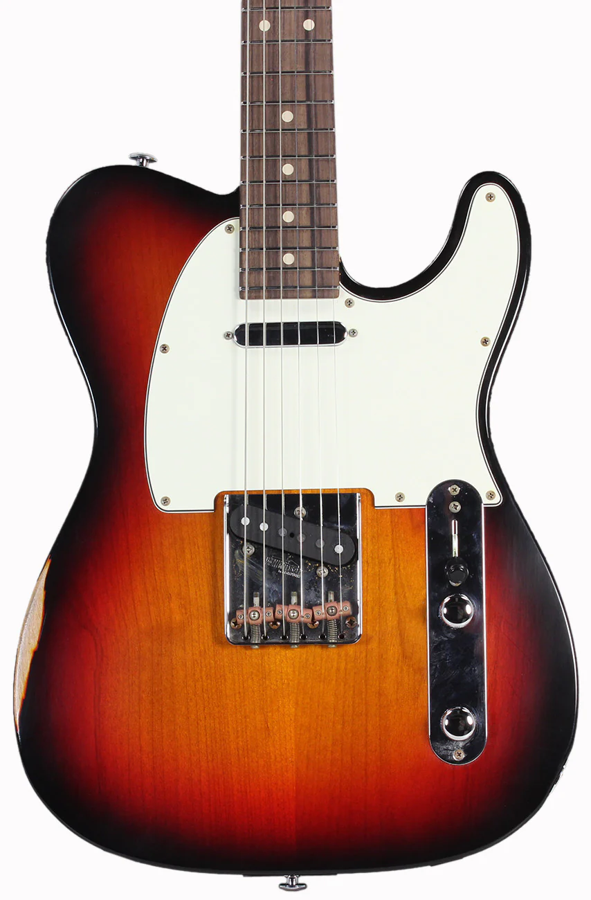 Suhr Classic T Antique Guitar, 3 Tone Burst, Rosewood - Image 3