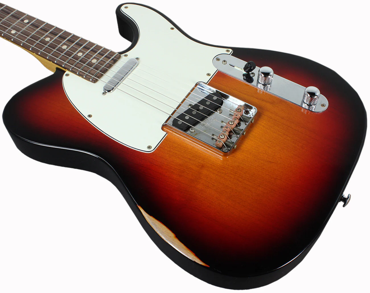 Suhr Classic T Antique Guitar, 3 Tone Burst, Rosewood - Image 6