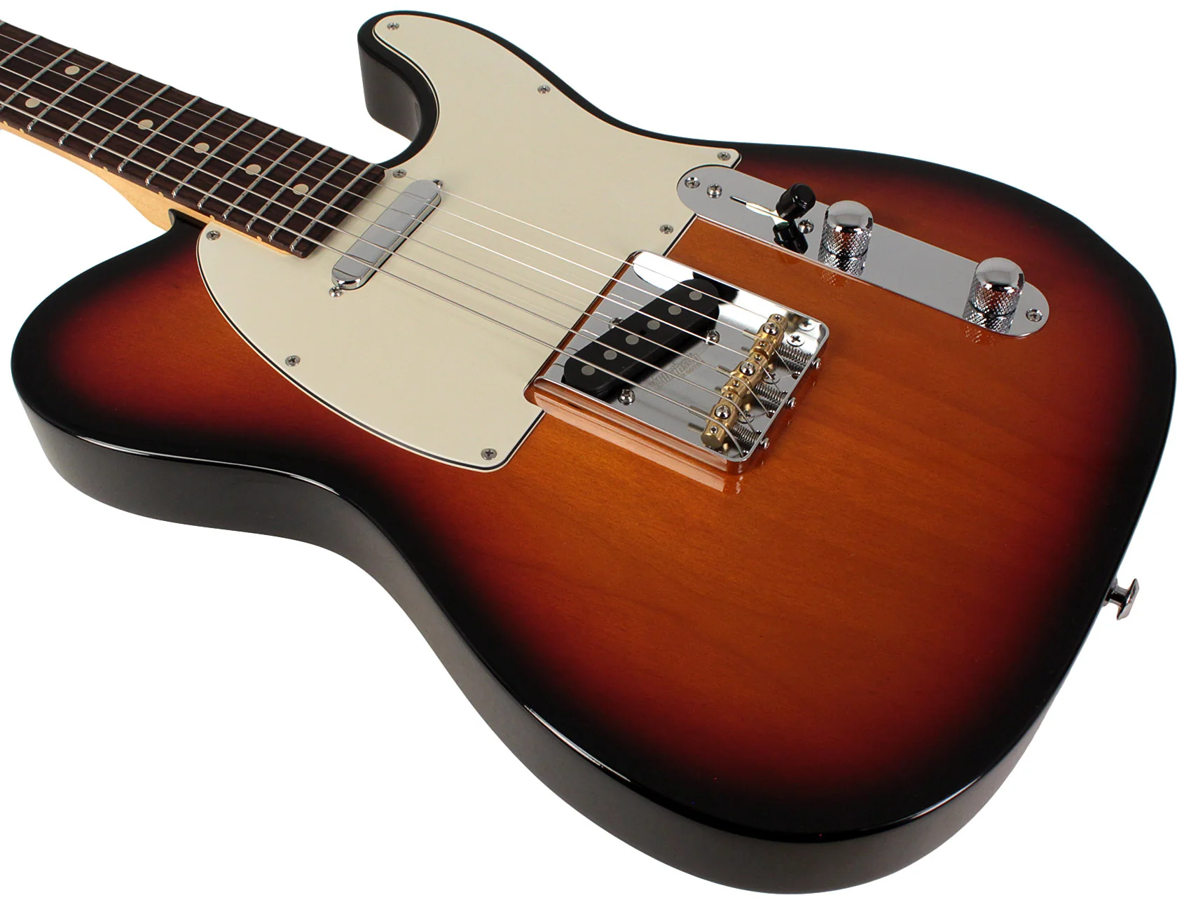 Suhr Classic T Antique Guitar, 3 Tone Burst, Rosewood - Image 4