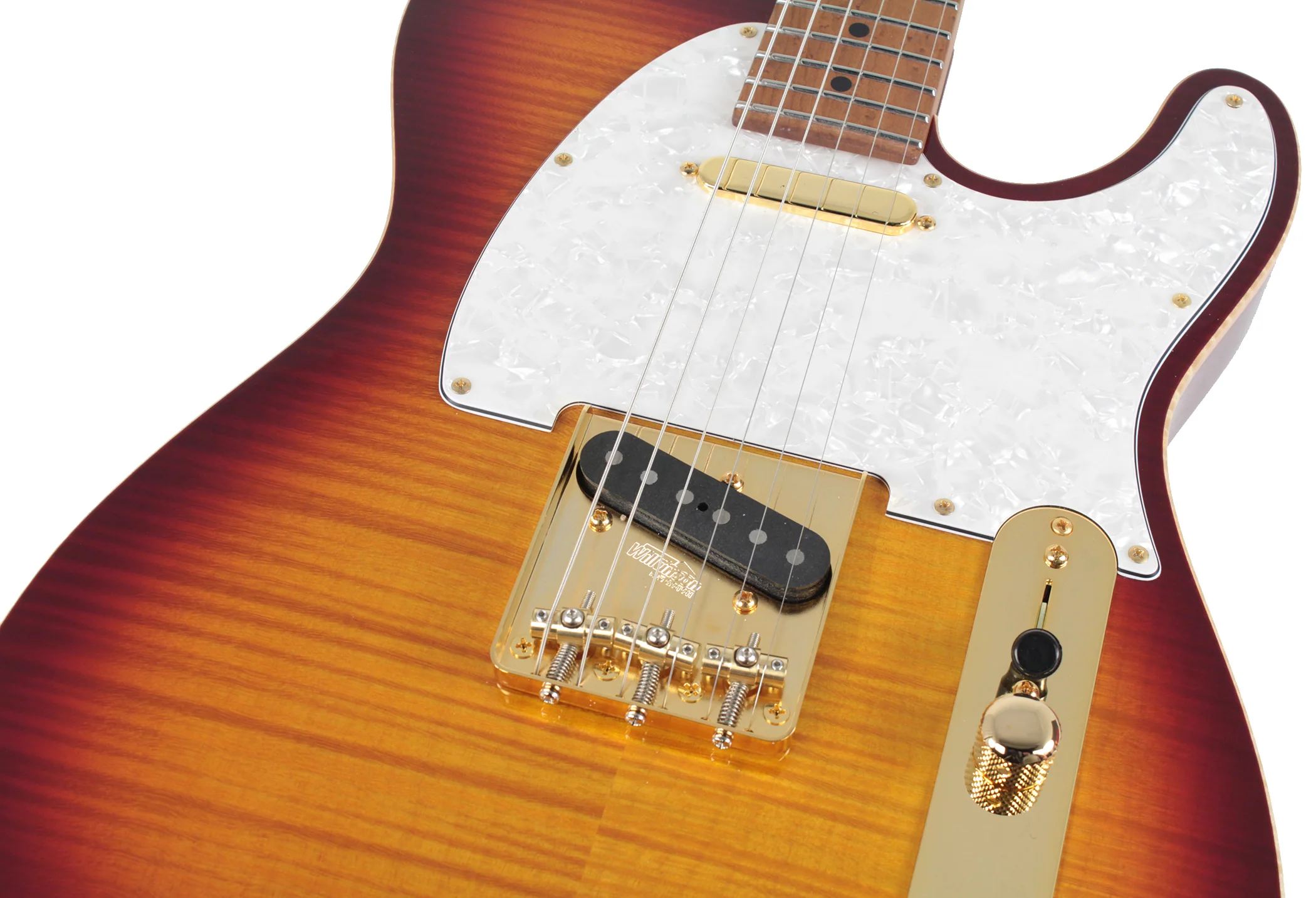 Suhr Classic T Deluxe Guitar, Limited Edition, Aged Cherry Burst - Image 6