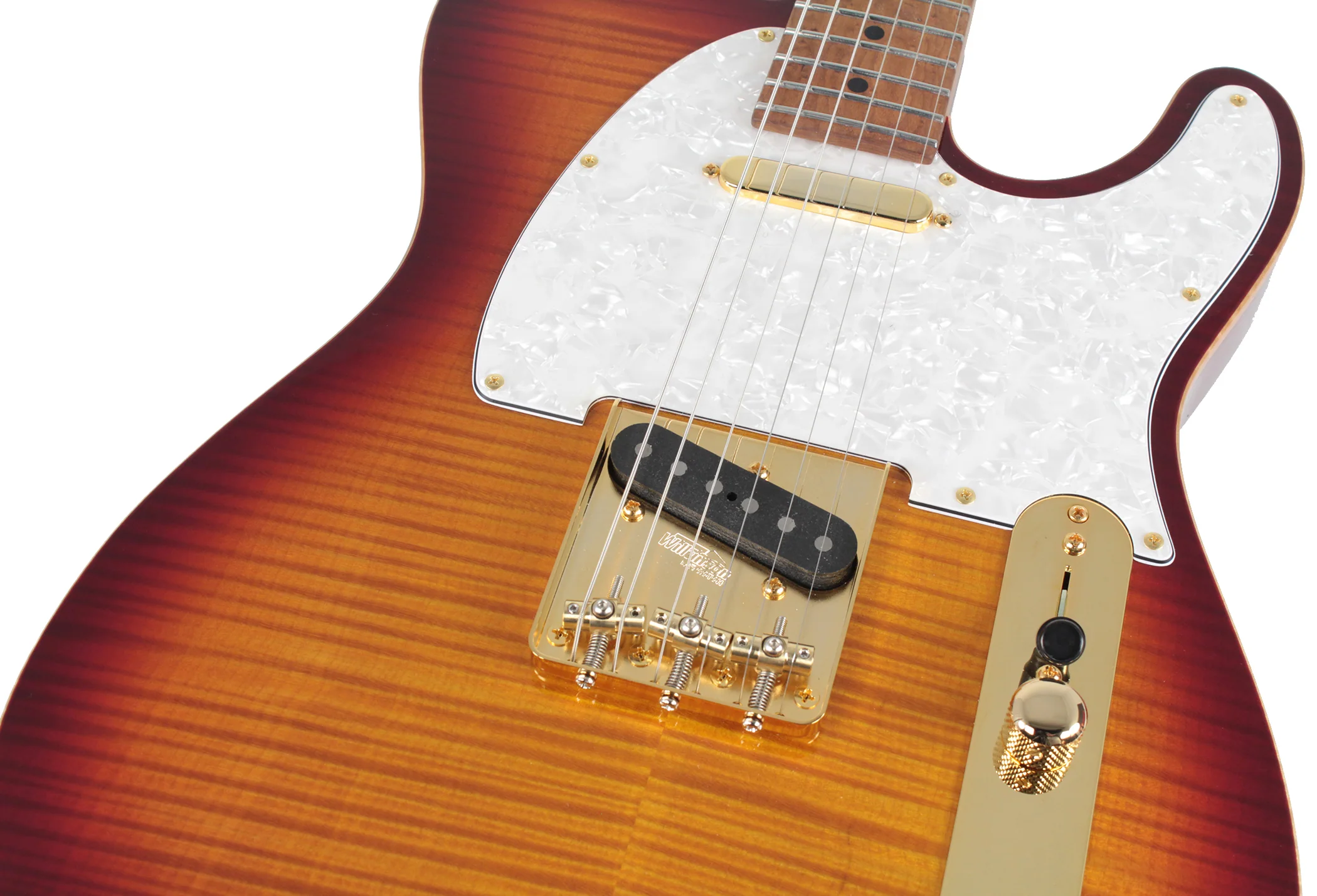 Suhr Classic T Deluxe Guitar, Limited Edition, Aged Cherry Burst - Image 3