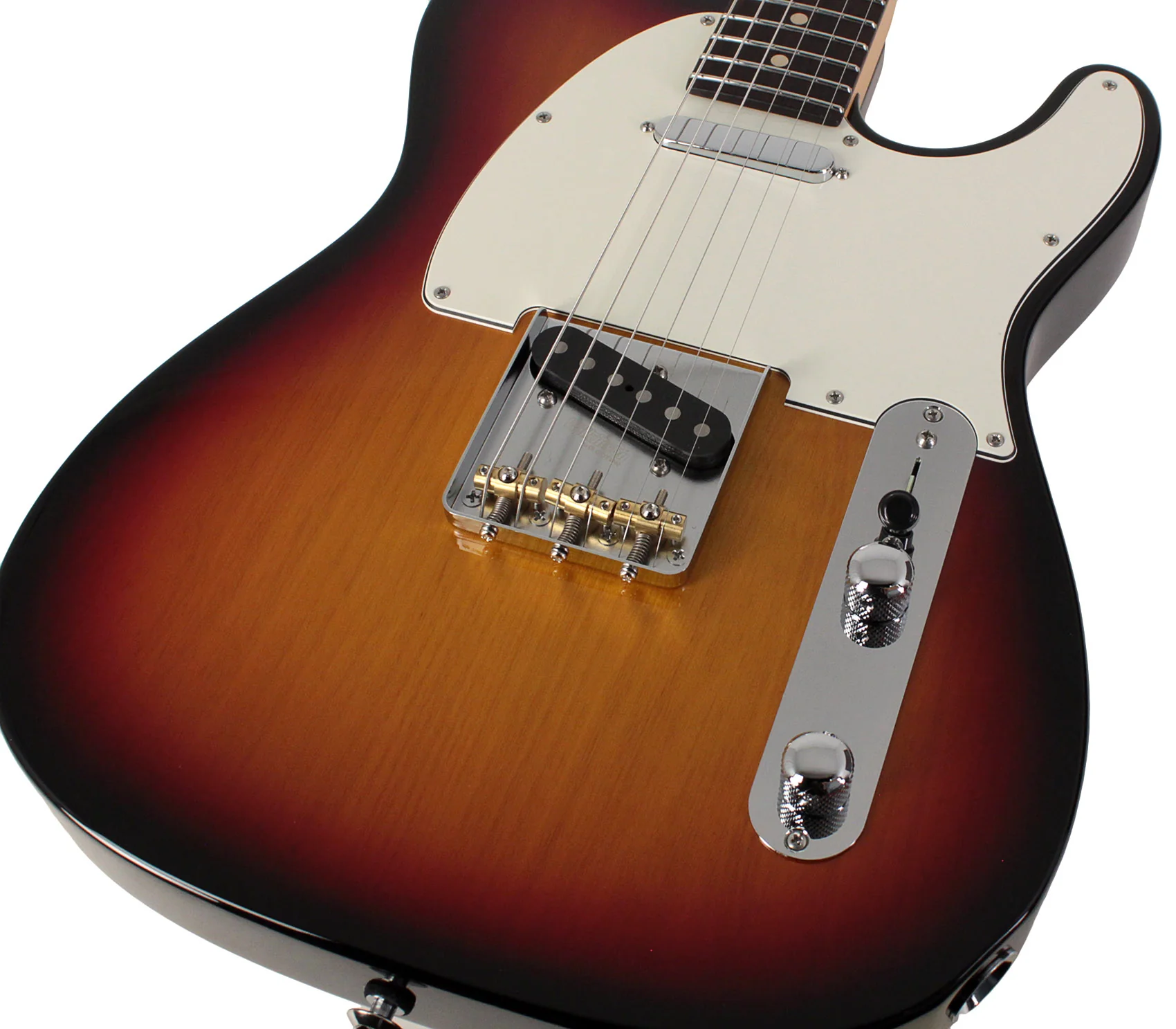 Suhr Classic T Guitar, Alder, 3 Tone Burst, Rosewood - Image 3