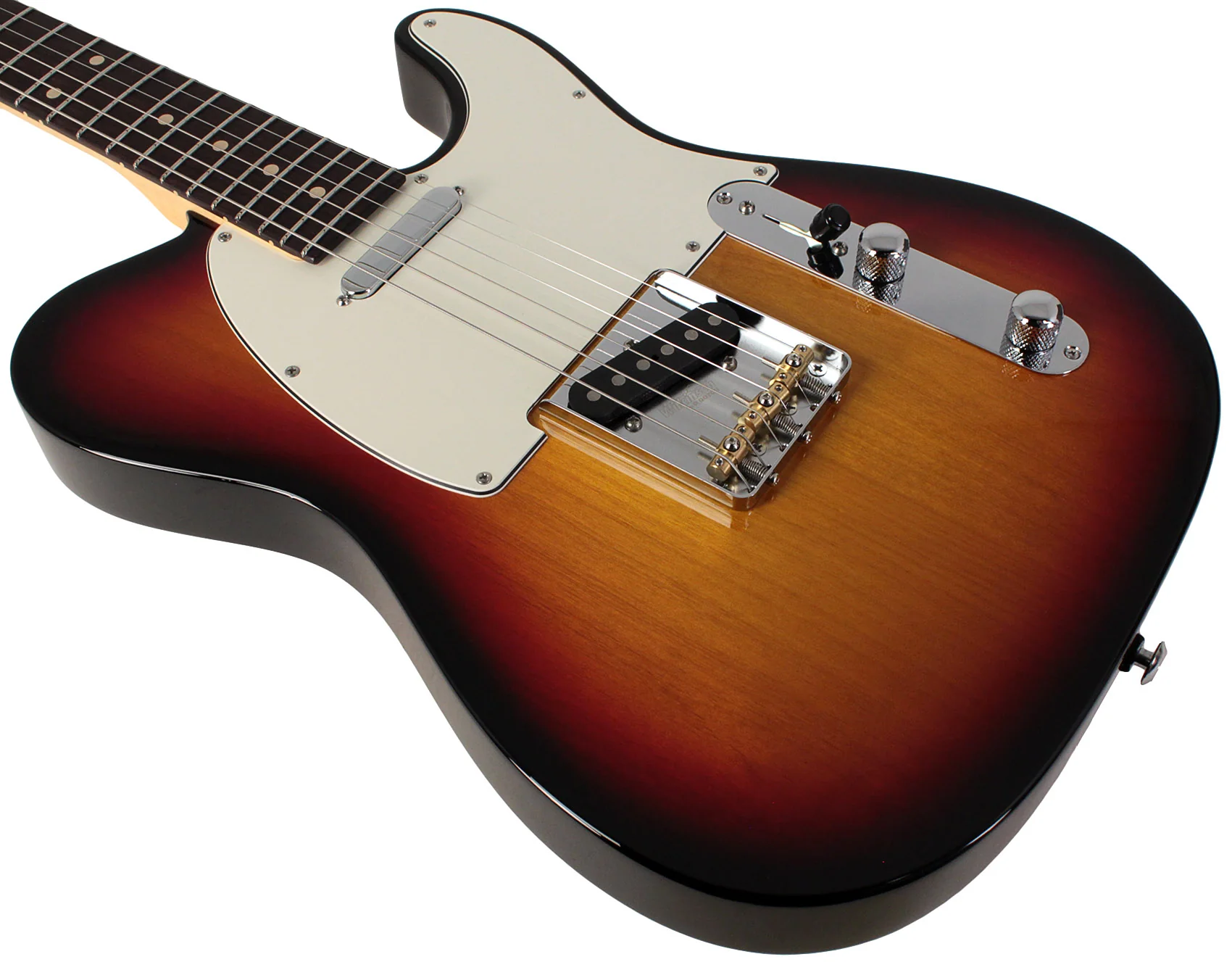 Suhr Classic T Guitar, Alder, 3 Tone Burst, Rosewood - Image 4