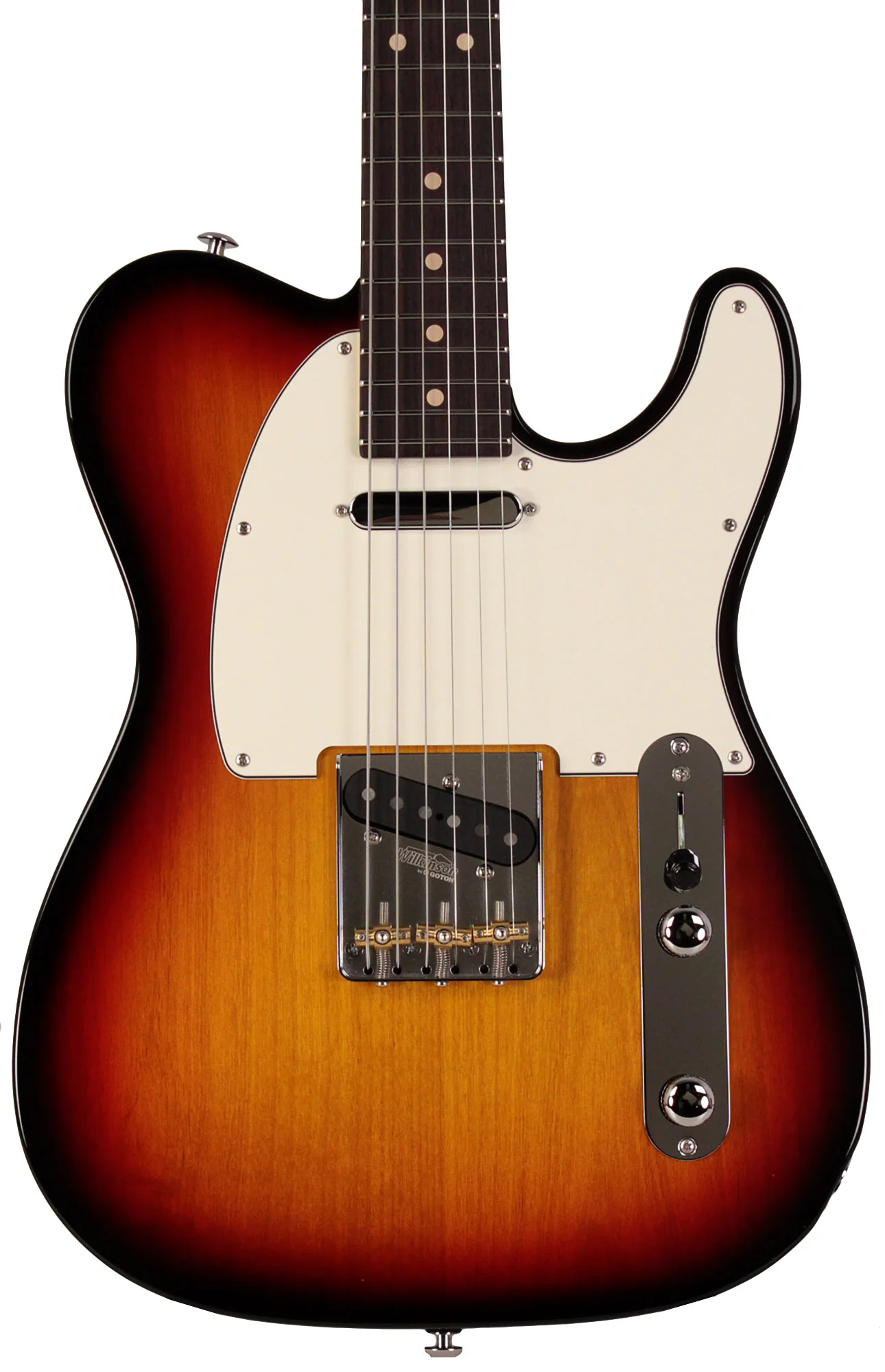 Suhr Classic T Guitar, Alder, 3 Tone Burst, Rosewood - Image 5