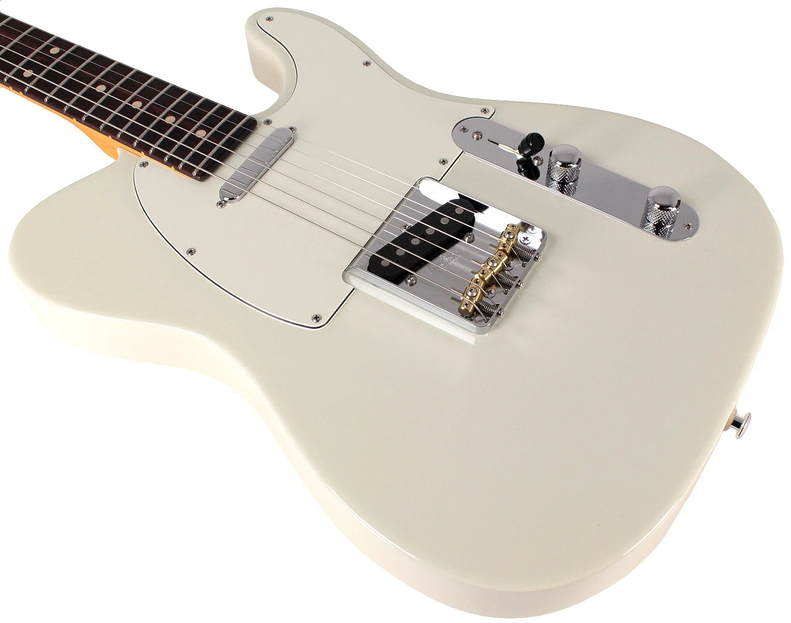 Suhr Classic T Guitar, Alder, Olympic White, Rosewood - Image 4