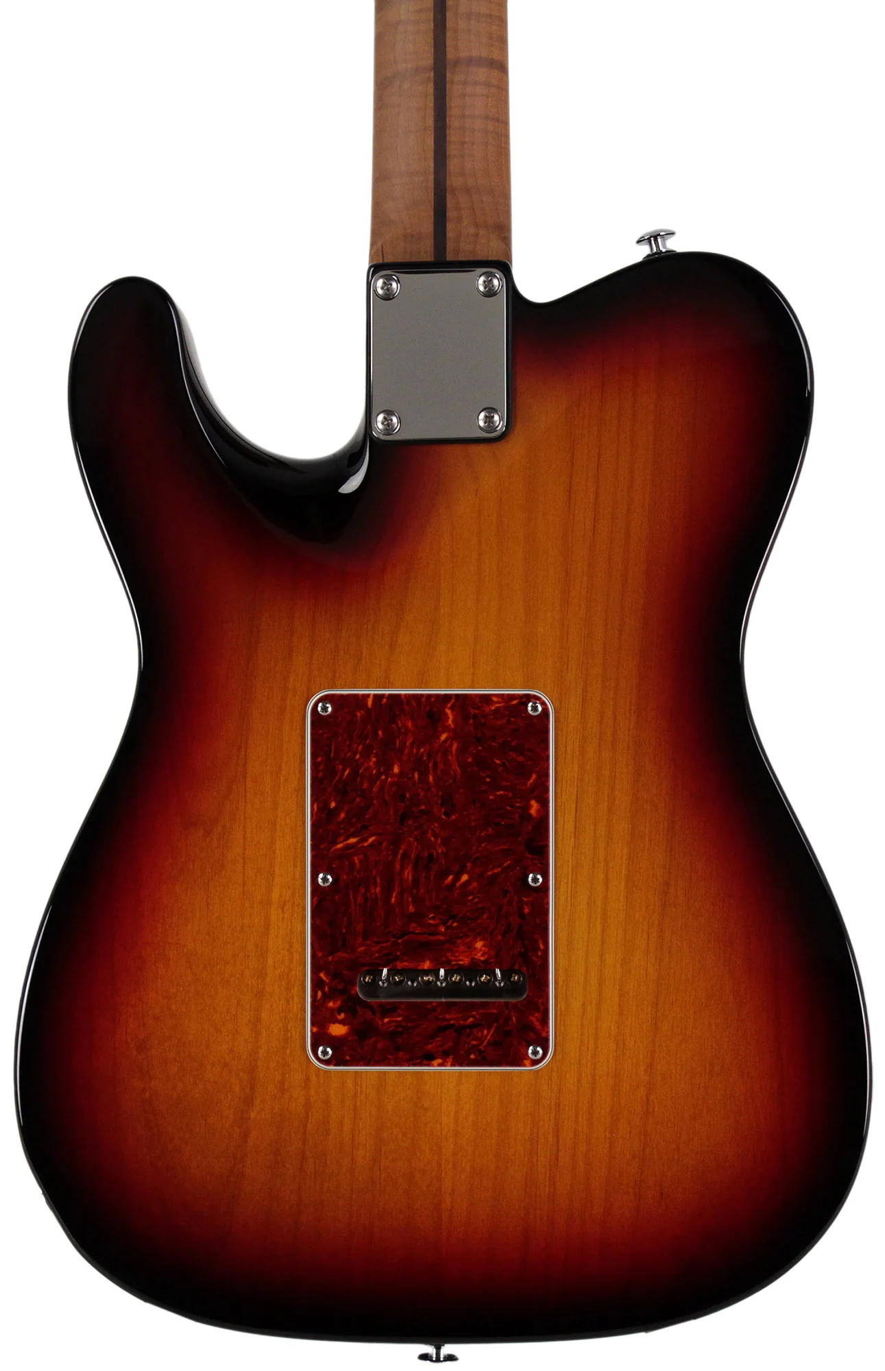 Suhr Select Classic T HH Guitar, Roasted Flamed Neck, 3-Tone Burst - Image 5