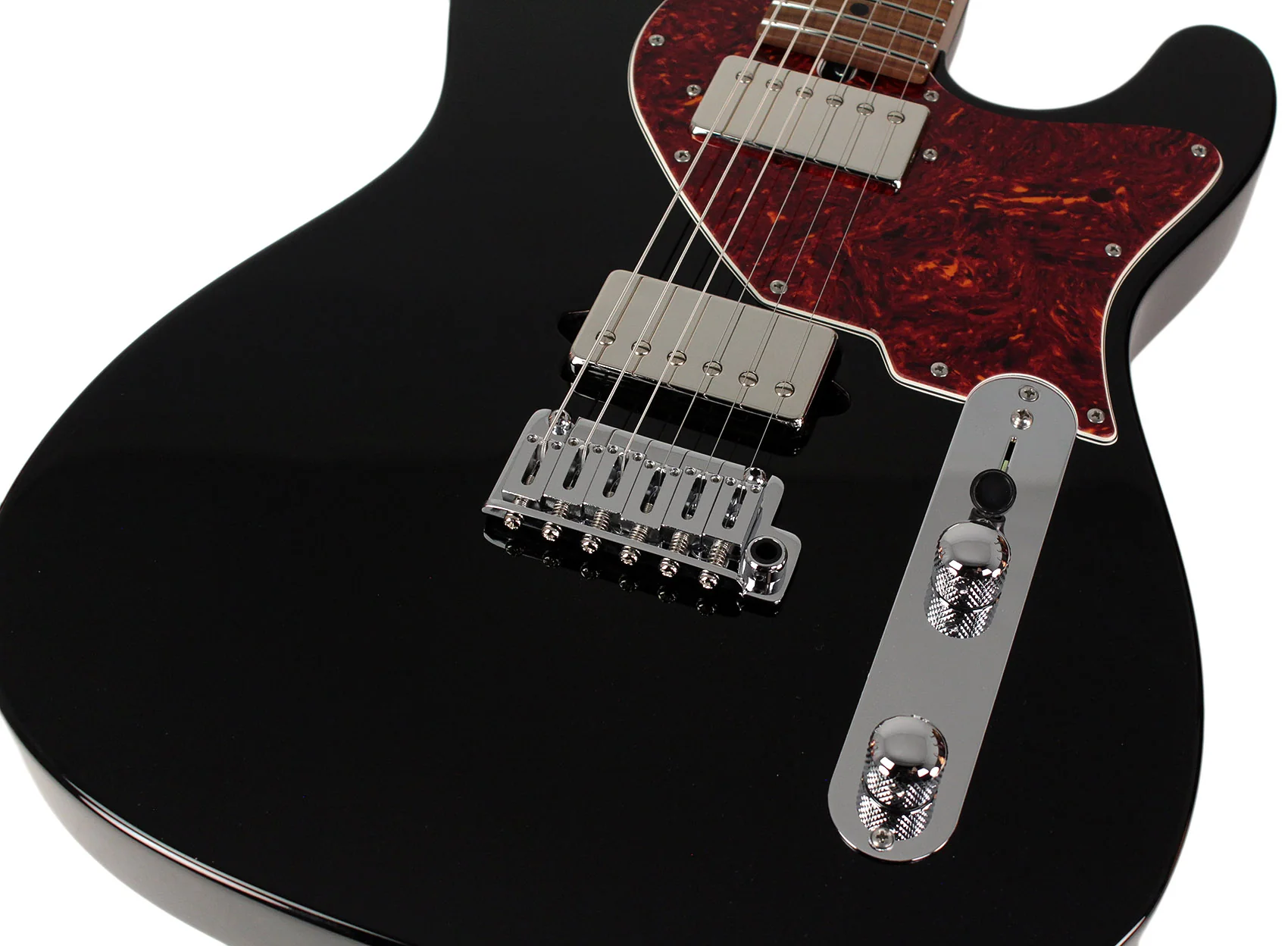 Suhr Select Classic T HH Guitar, Roasted Flamed Neck, Black - Image 3