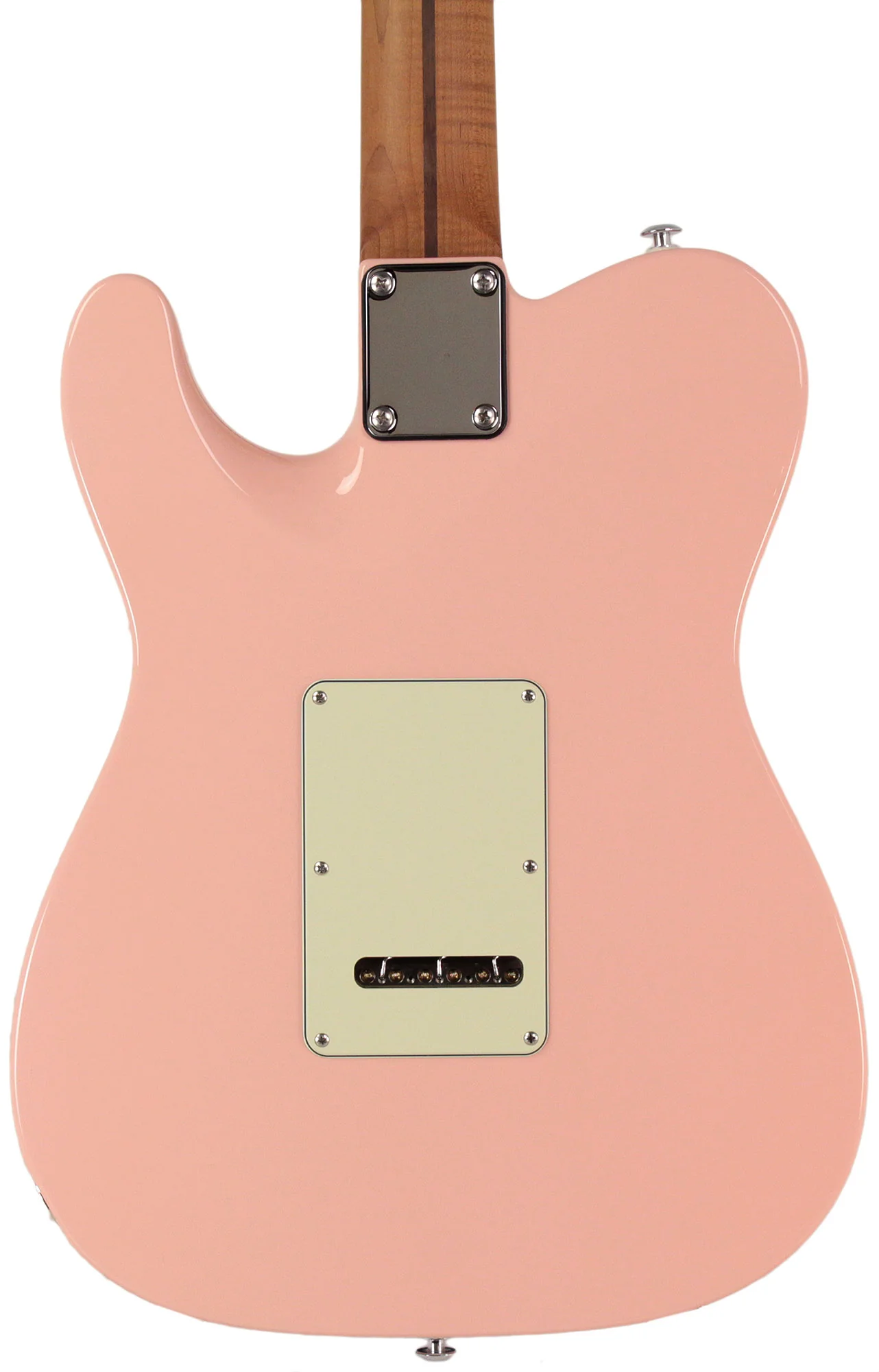 Suhr Select Classic T HH Guitar, Roasted Flamed Neck, Shell Pink - Image 6