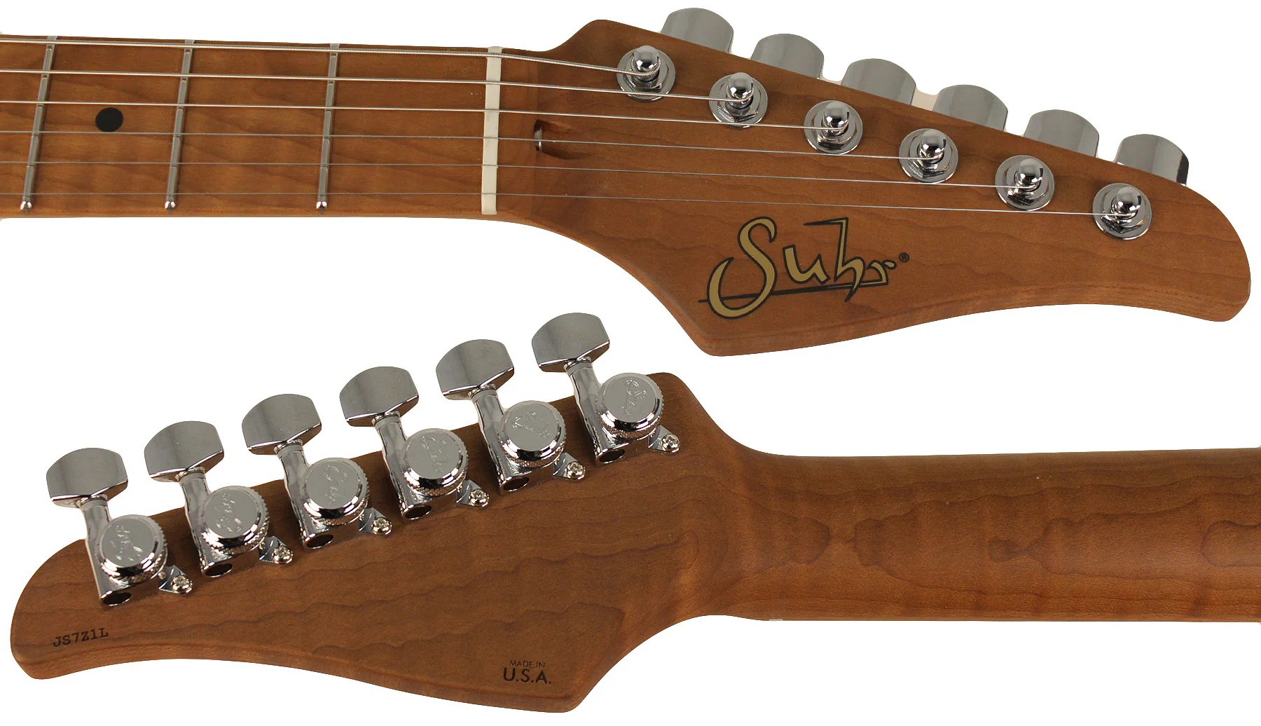Suhr Classic T HH Roasted Select Guitar, Flamed, Maple, Sonic Blue - Image 8