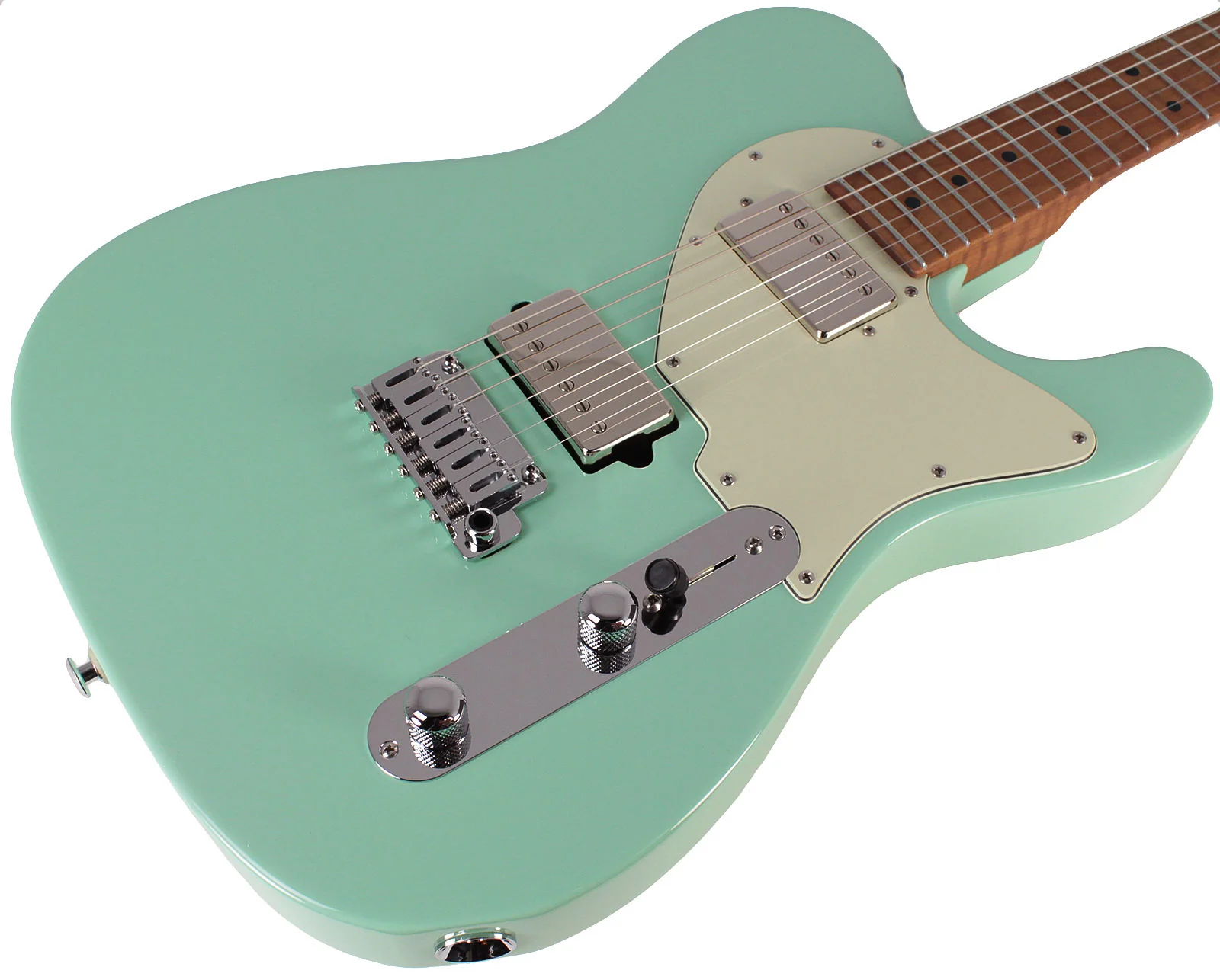 Suhr Classic T HH Roasted Select Guitar, Maple, Surf Green - Image 2