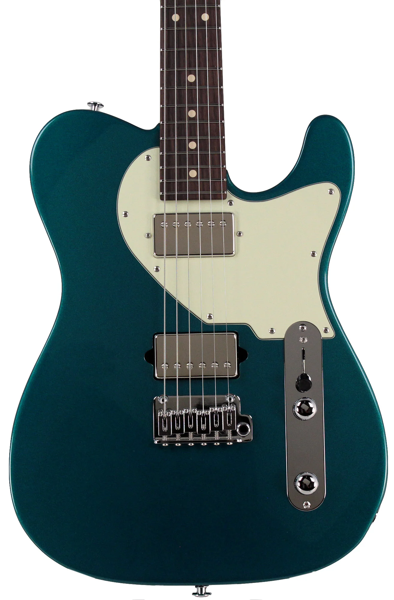 Suhr Classic T HH Roasted Select Guitar, Flamed, Rosewood, Ocean Turquoise - Image 5