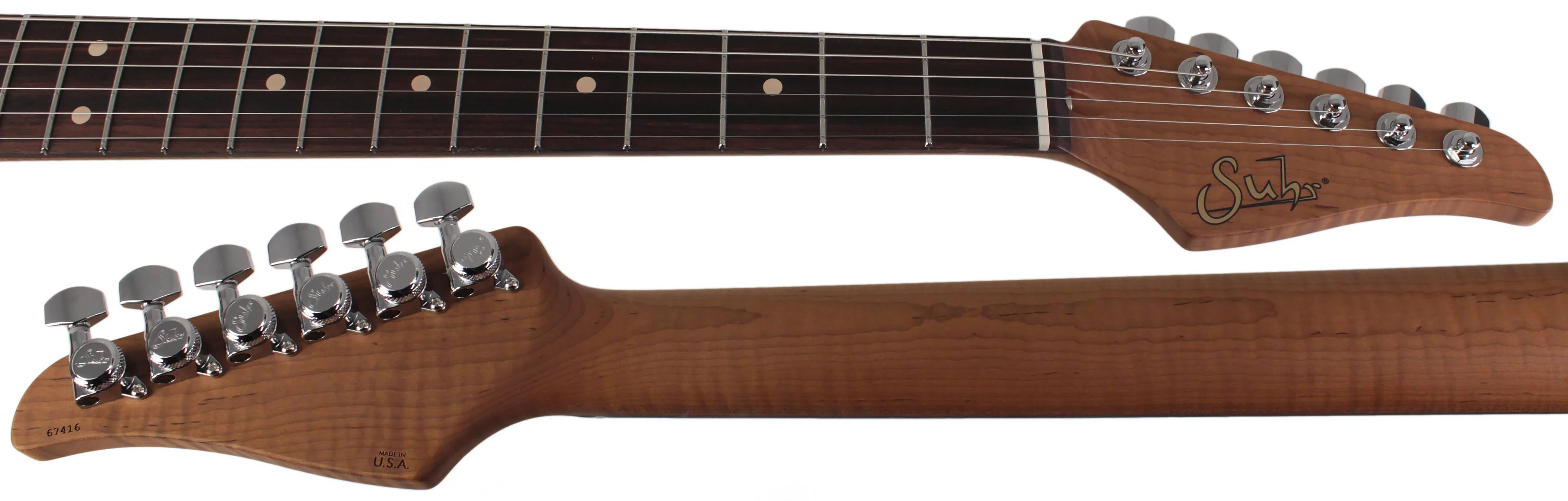 Suhr Classic T HH Roasted Select Guitar, Flamed, Rosewood, Ocean Turquoise - Image 8