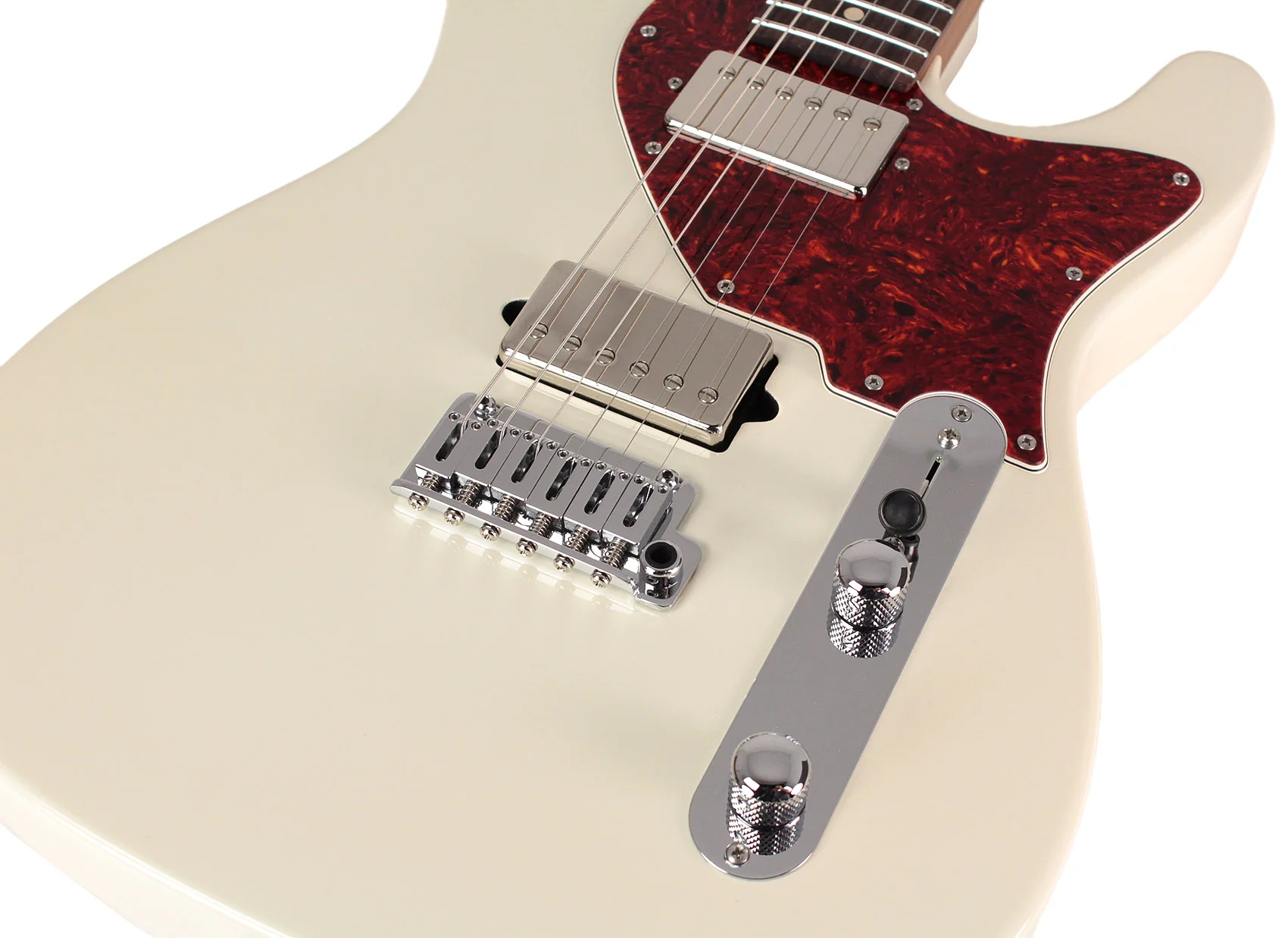 Suhr Select Classic T HH Guitar, Roasted Flamed Neck, Olympic White, Rosewood - Image 3