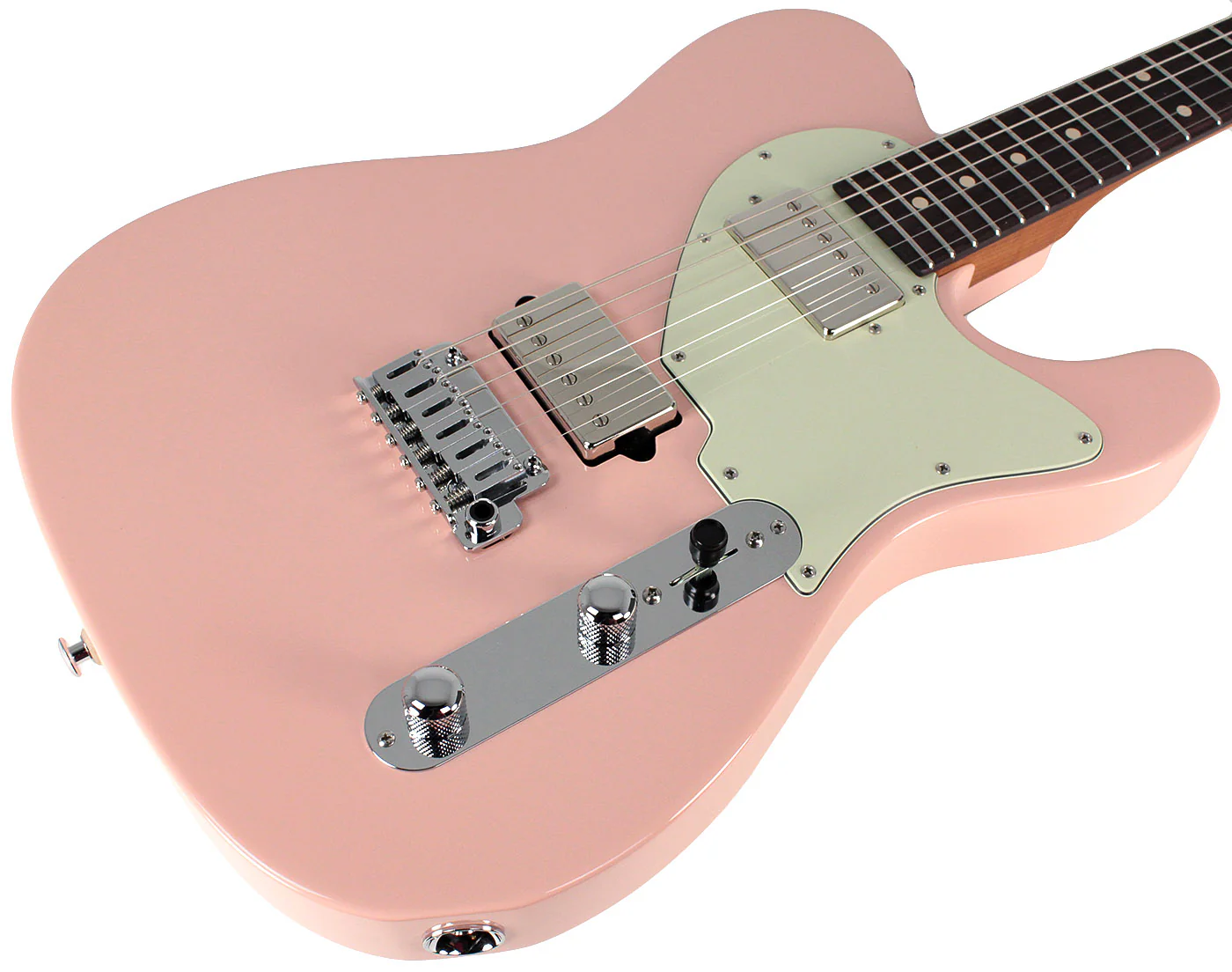 Suhr Classic T HH Roasted Select Guitar, Flamed, Rosewood, Shell Pink - Image 2
