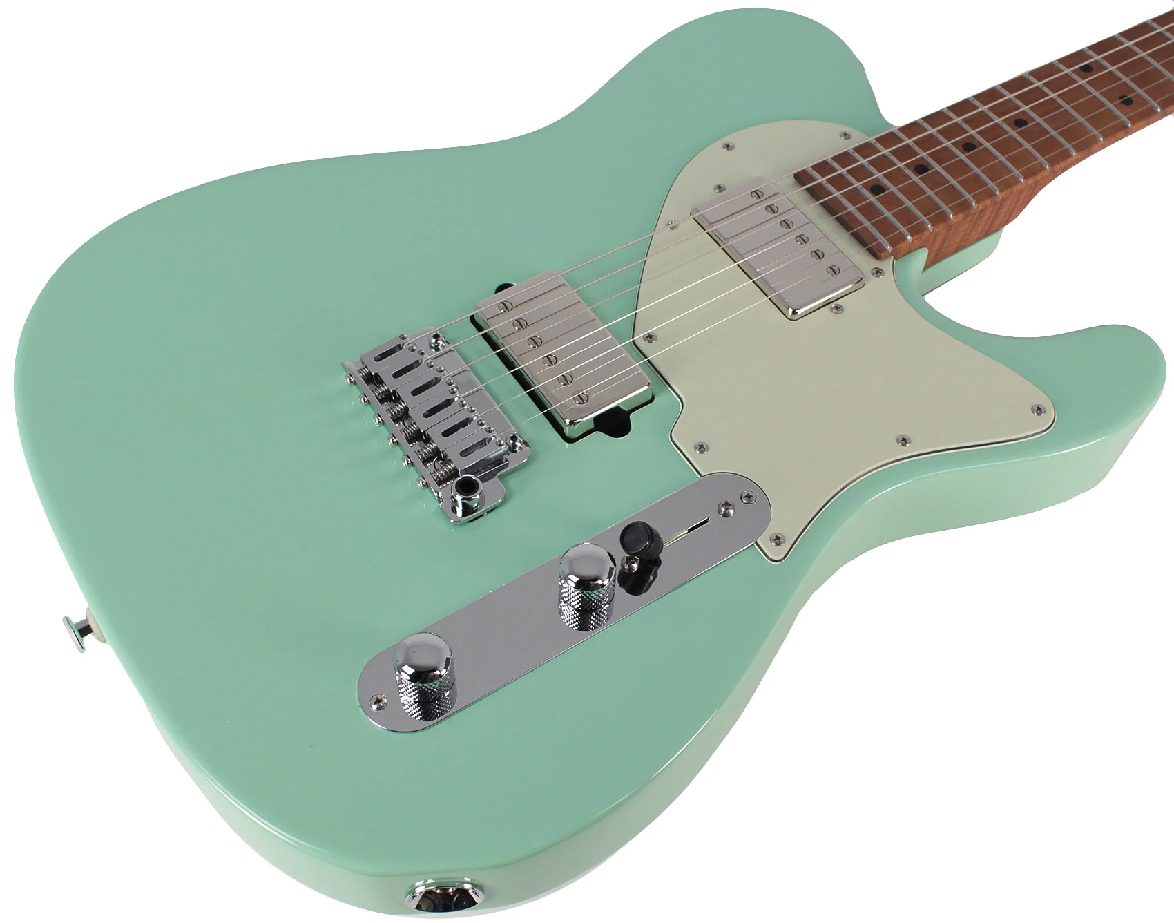 Suhr Classic T HH Roasted Select Guitar, Maple, Surf Green - Image 2