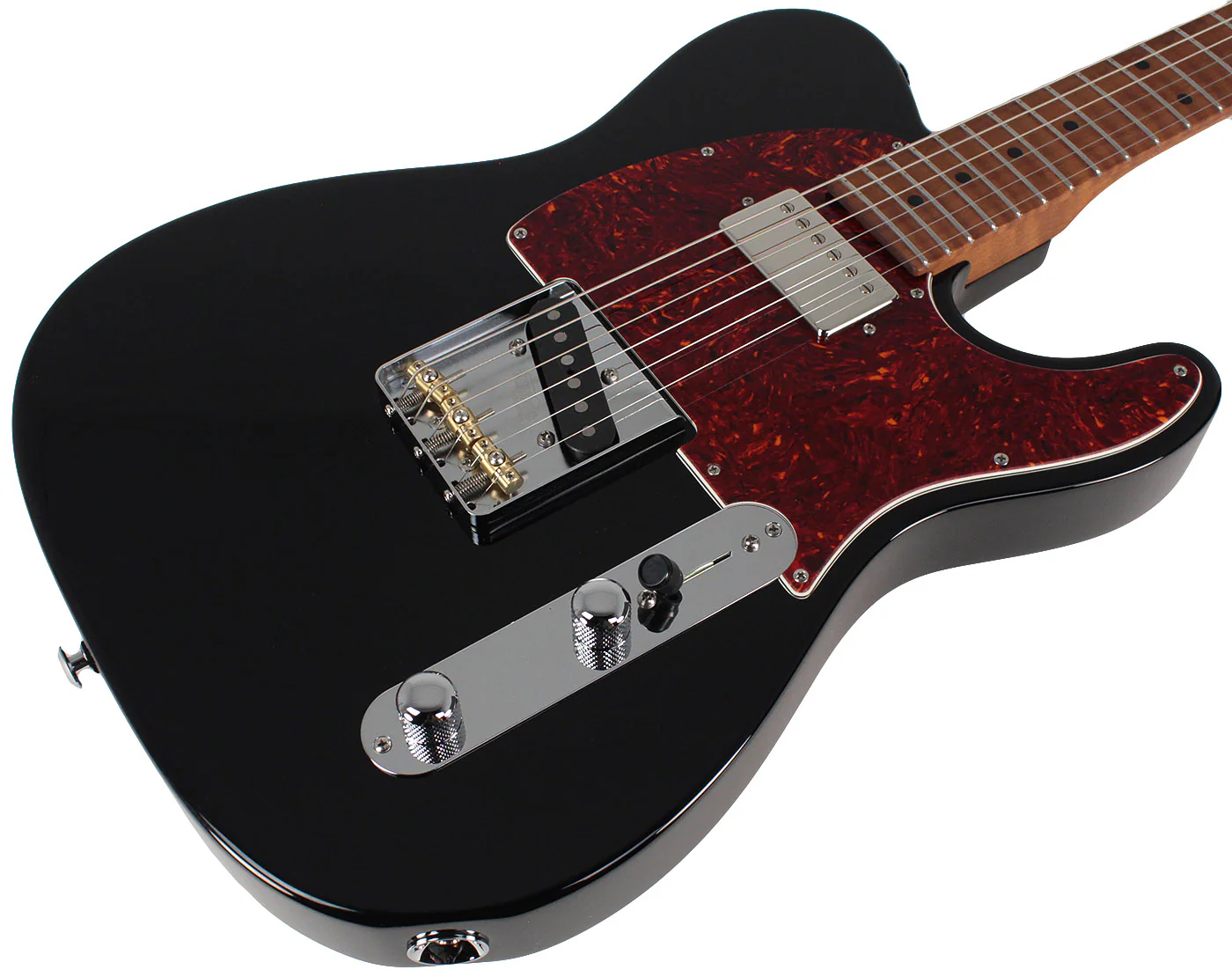 Suhr Classic T HS Roasted Select Guitar, Maple, Black - Image 2
