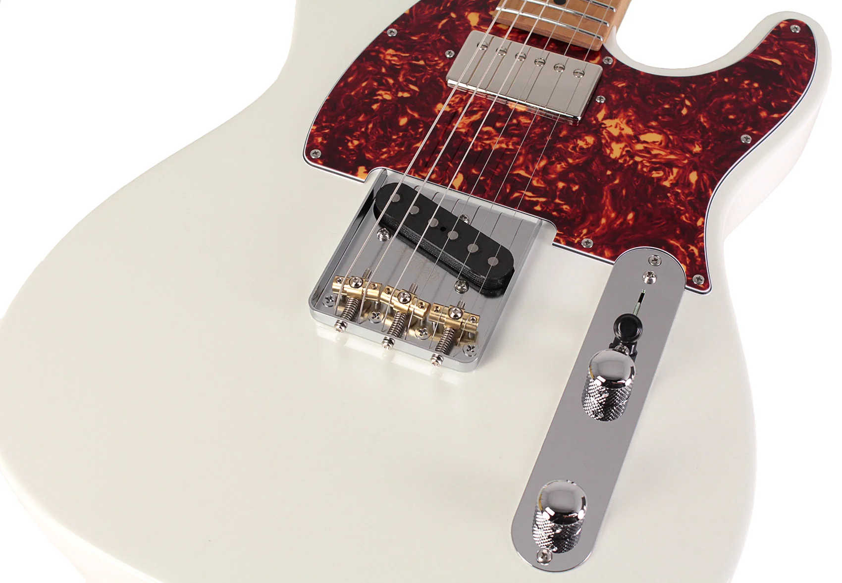Suhr Select Classic T HS Roasted Guitar, Roasted Neck, Maple, Olympic White - Image 3