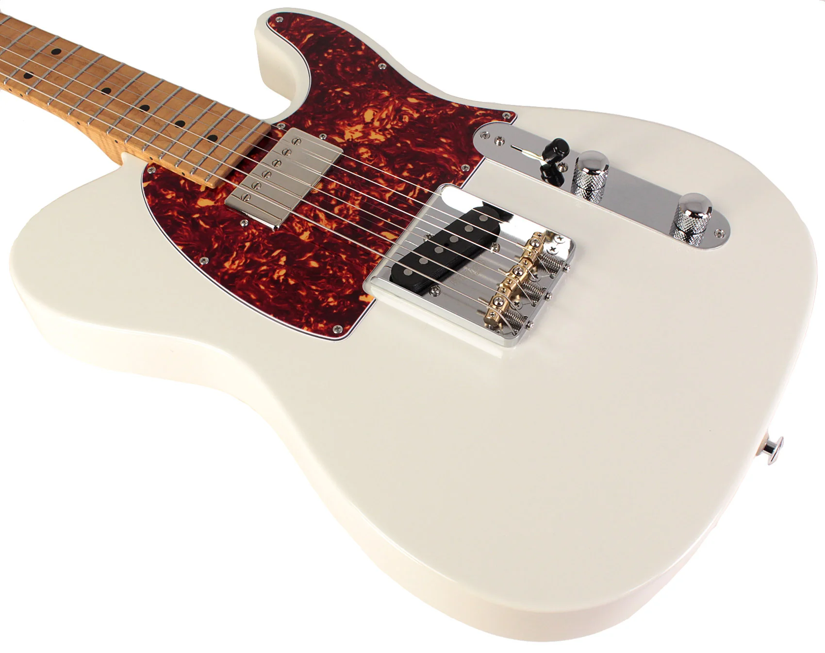 Suhr Select Classic T HS Roasted Guitar, Roasted Neck, Maple, Olympic White - Image 4