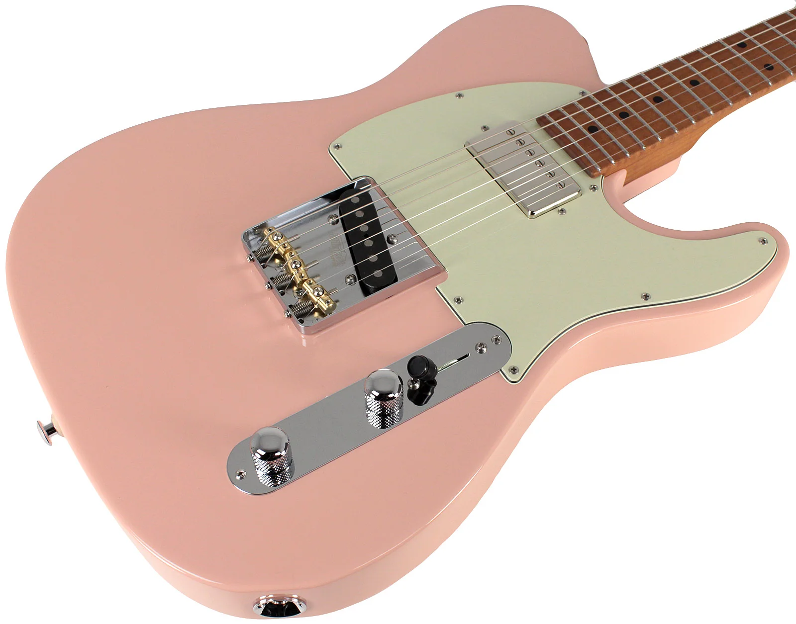 Suhr Classic T HS Roasted Select Guitar, Maple, Shell Pink - Image 2