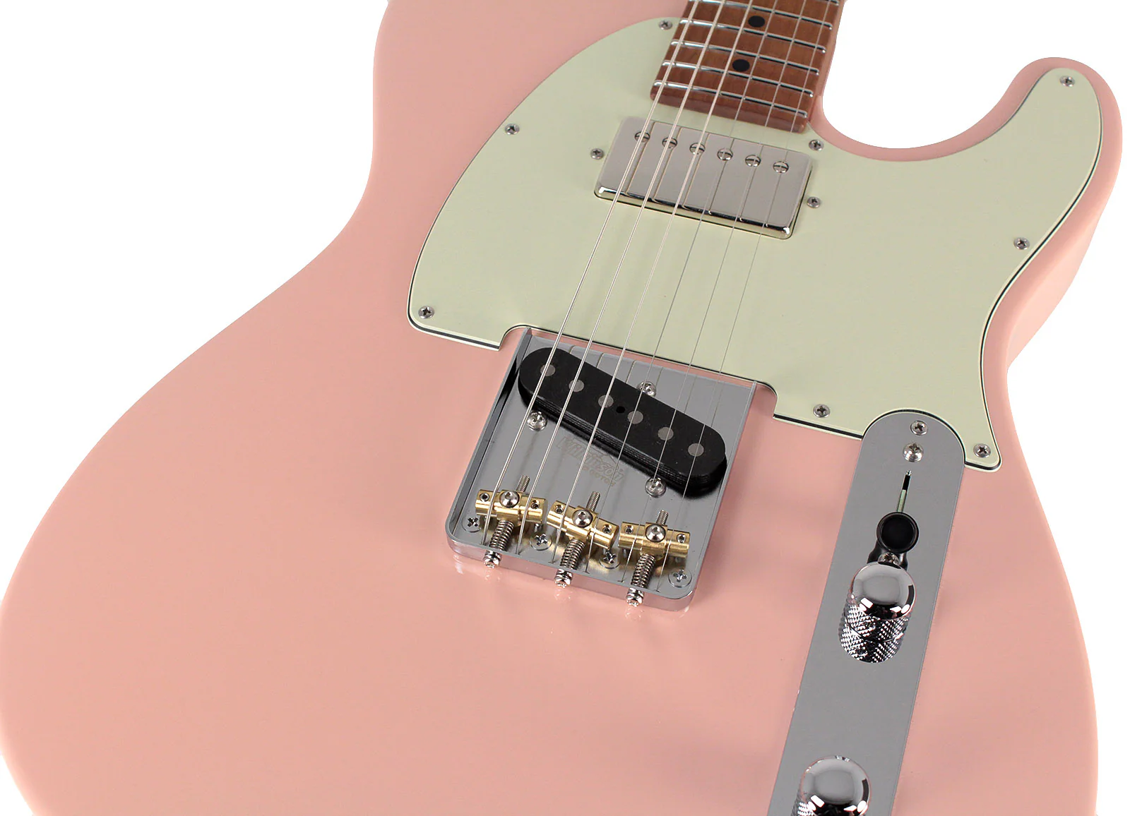 Suhr Classic T HS Roasted Select Guitar, Maple, Shell Pink - Image 3