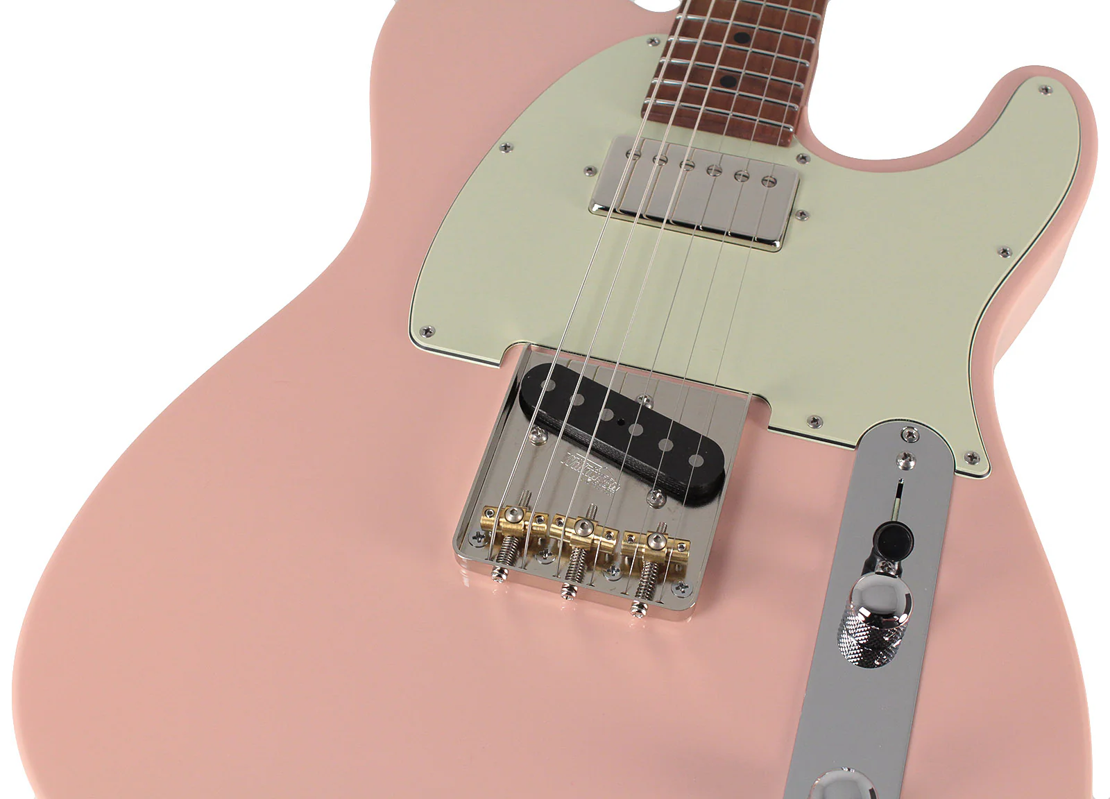 Suhr Classic T HS Roasted Select Guitar, Flamed, Maple, Shell Pink - Image 3