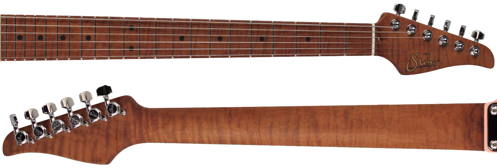Suhr Classic T HS Roasted Select Guitar, Flamed, Maple, Shell Pink - Image 8