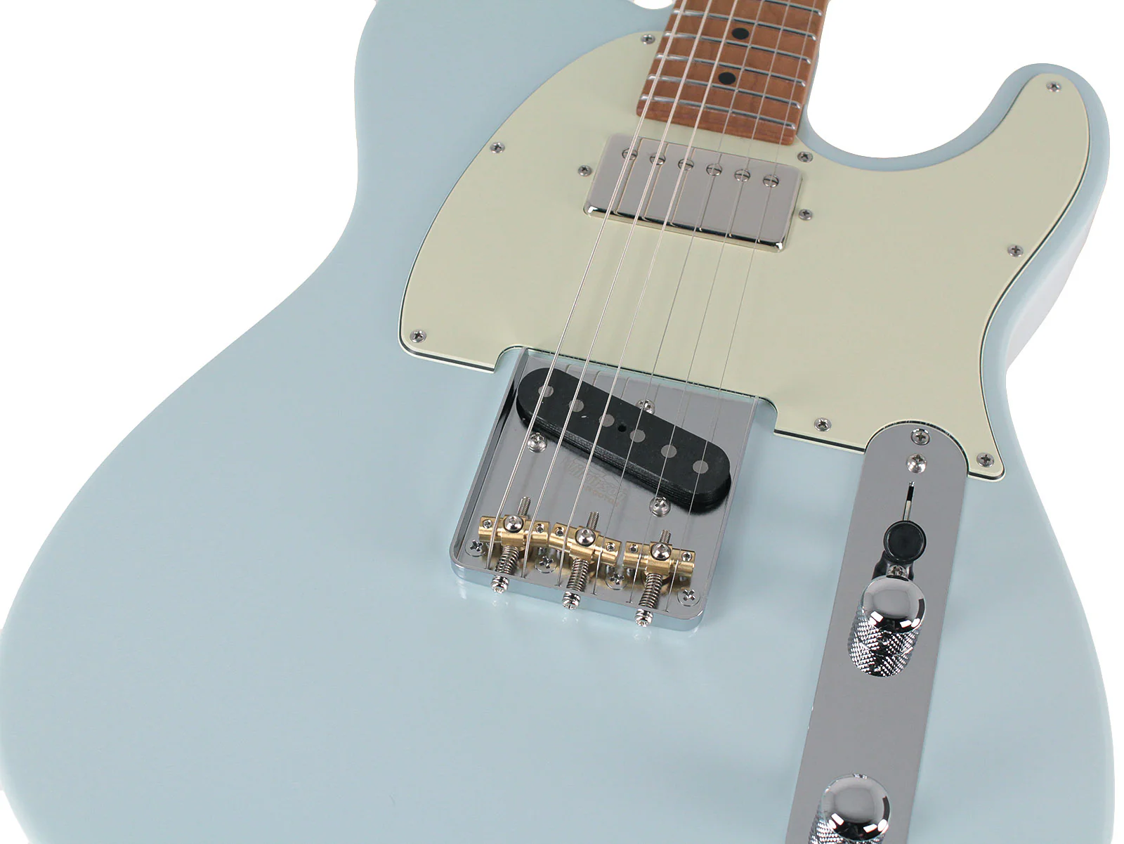 Suhr Classic T HS Roasted Select Guitar, Maple, Sonic Blue - Image 3