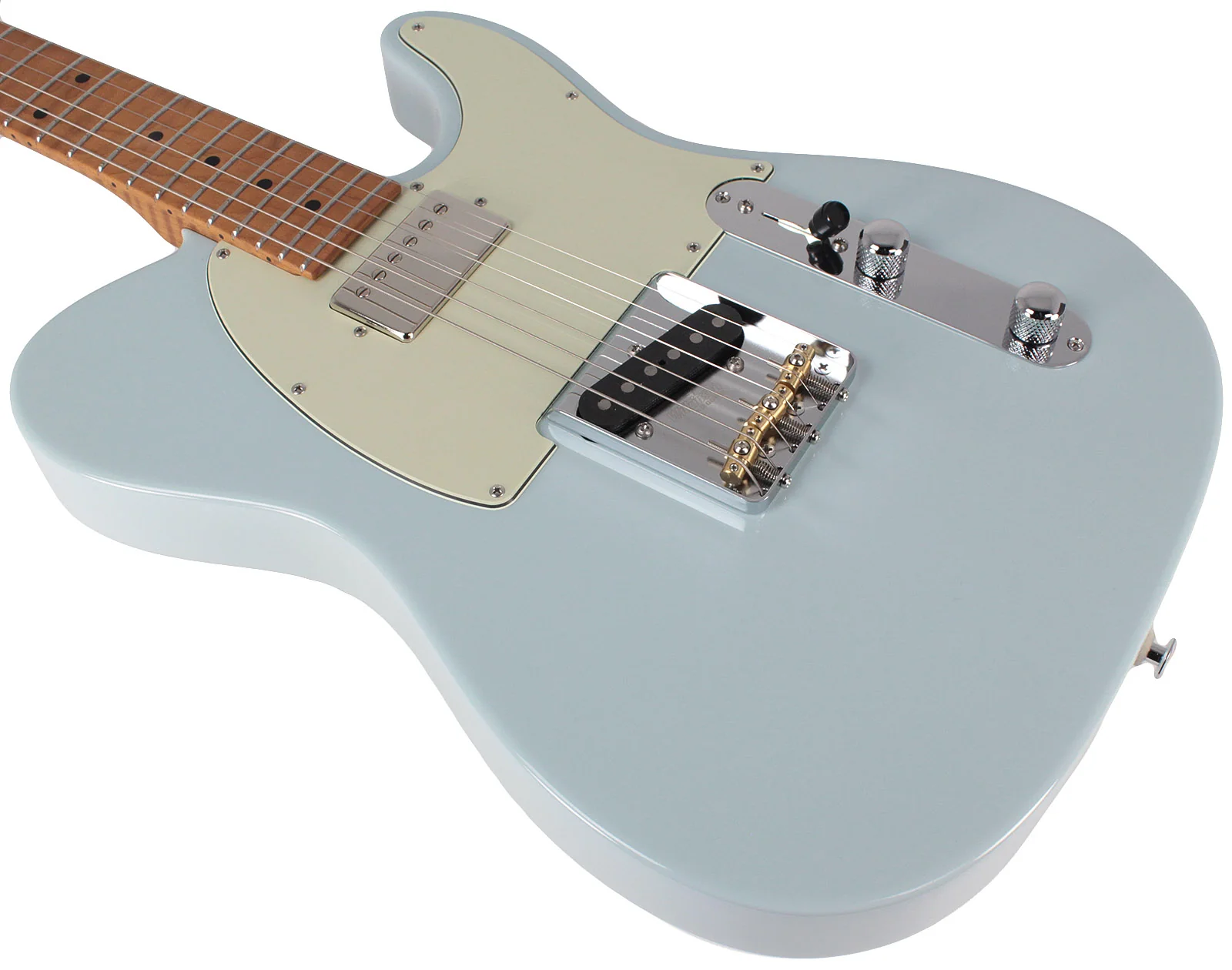 Suhr Classic T HS Roasted Select Guitar, Maple, Sonic Blue - Image 4