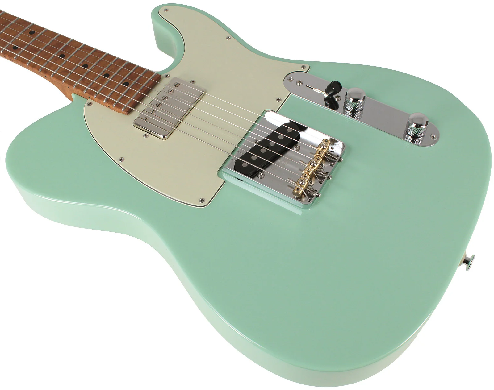 Suhr Classic T HS Roasted Select Guitar, Maple, Surf Green - Image 4