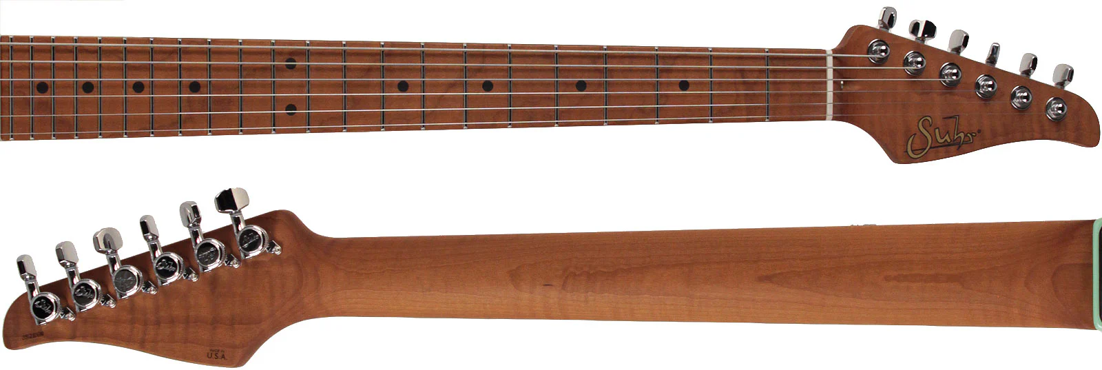 Suhr Classic T HS Roasted Select Guitar, Maple, Surf Green - Image 7