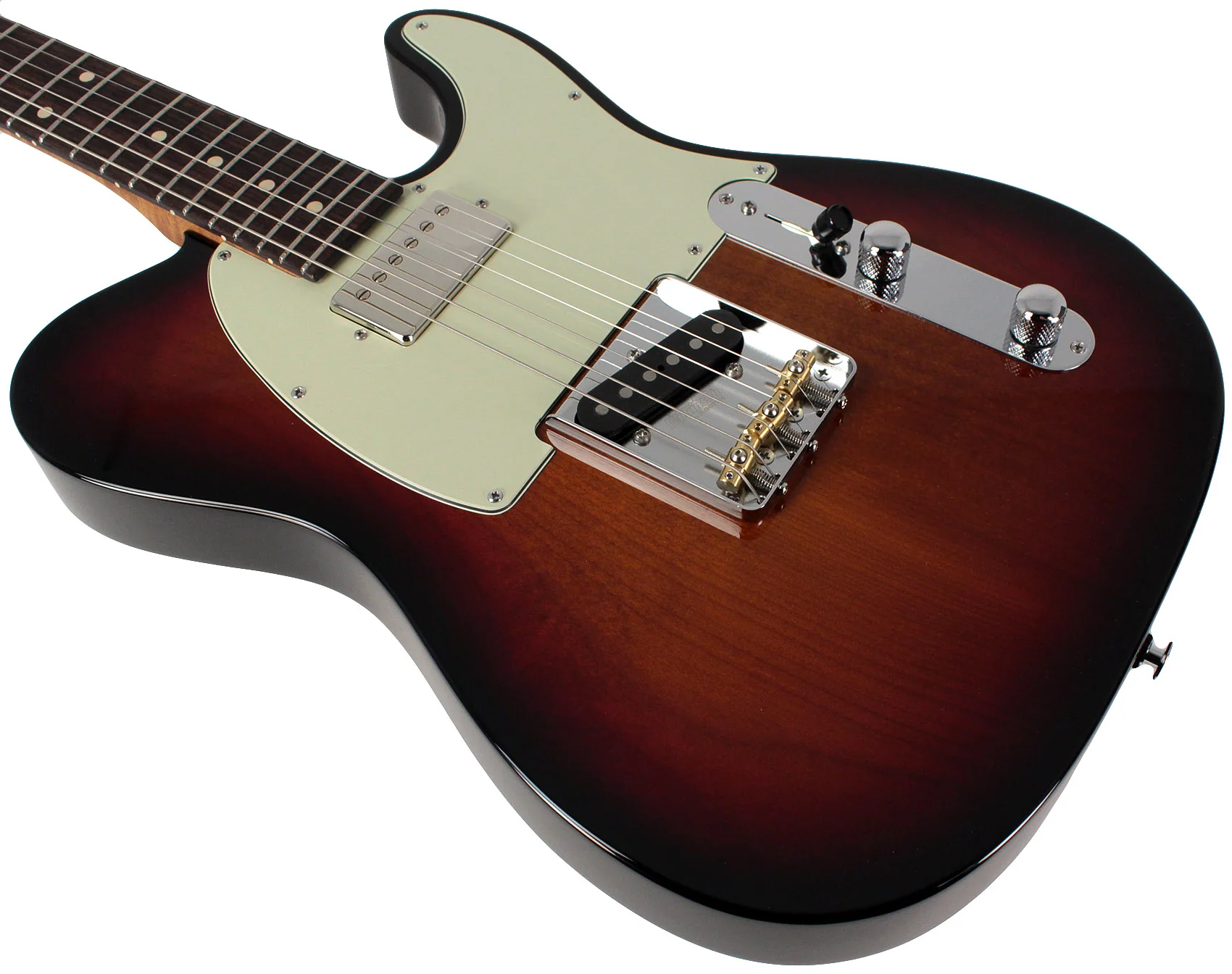 Suhr Classic T HS Roasted Select Guitar, Flamed, Rosewood, 3-Tone Burst - Image 4