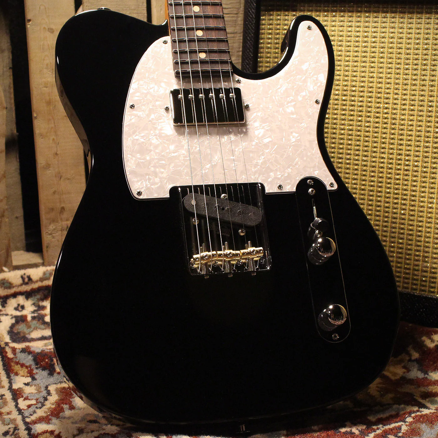 Suhr Classic T HS Roasted Select Guitar, Flamed, Rosewood, Black - Image 10