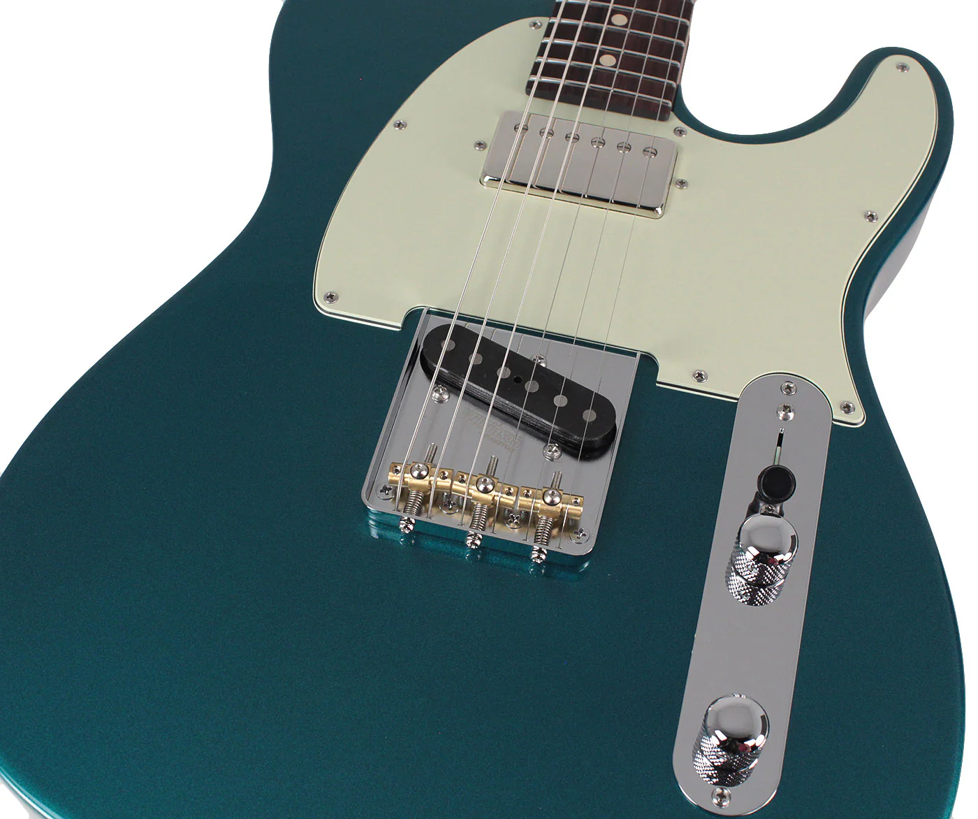Suhr Classic T HS Roasted Select Guitar, Flamed, Rosewood, Ocean Turquoise - Image 3
