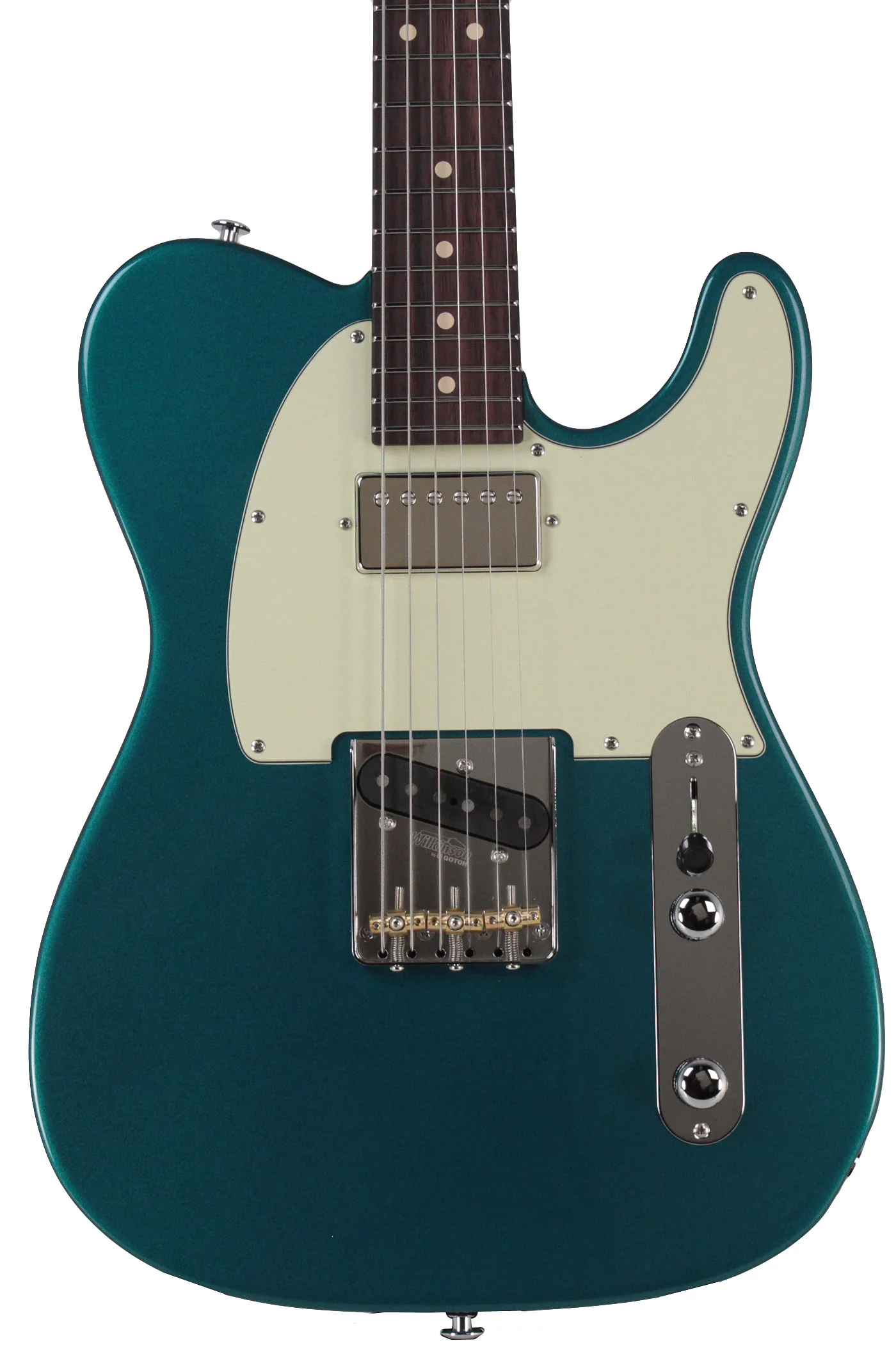 Suhr Classic T HS Roasted Select Guitar, Flamed, Rosewood, Ocean Turquoise - Image 5