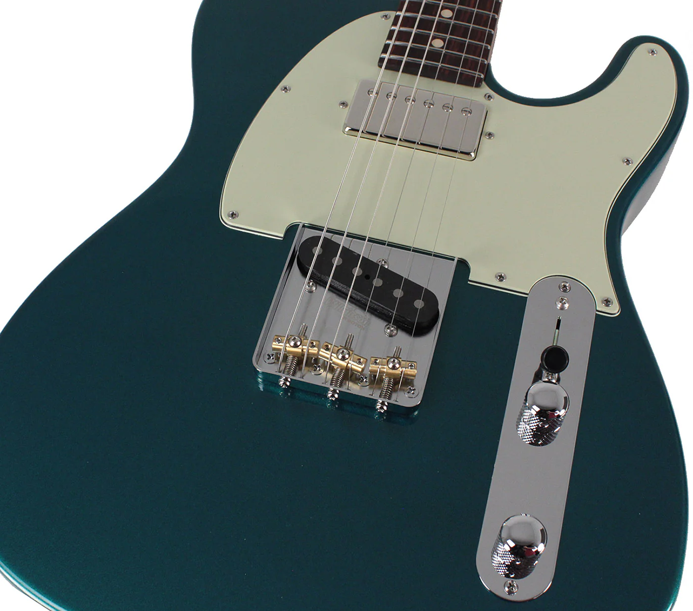 Suhr Classic T HS Roasted Select Guitar, Flamed, Rosewood, Ocean Turquoise - Image 3