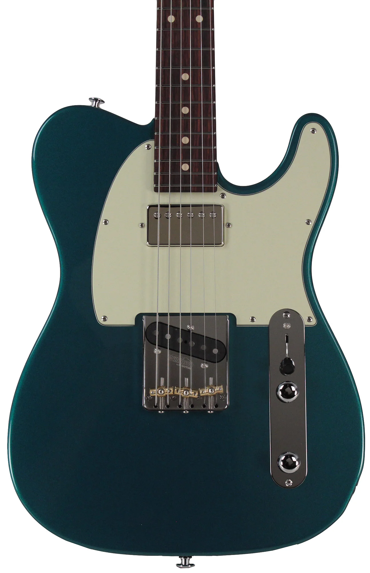 Suhr Classic T HS Roasted Select Guitar, Flamed, Rosewood, Ocean Turquoise - Image 5