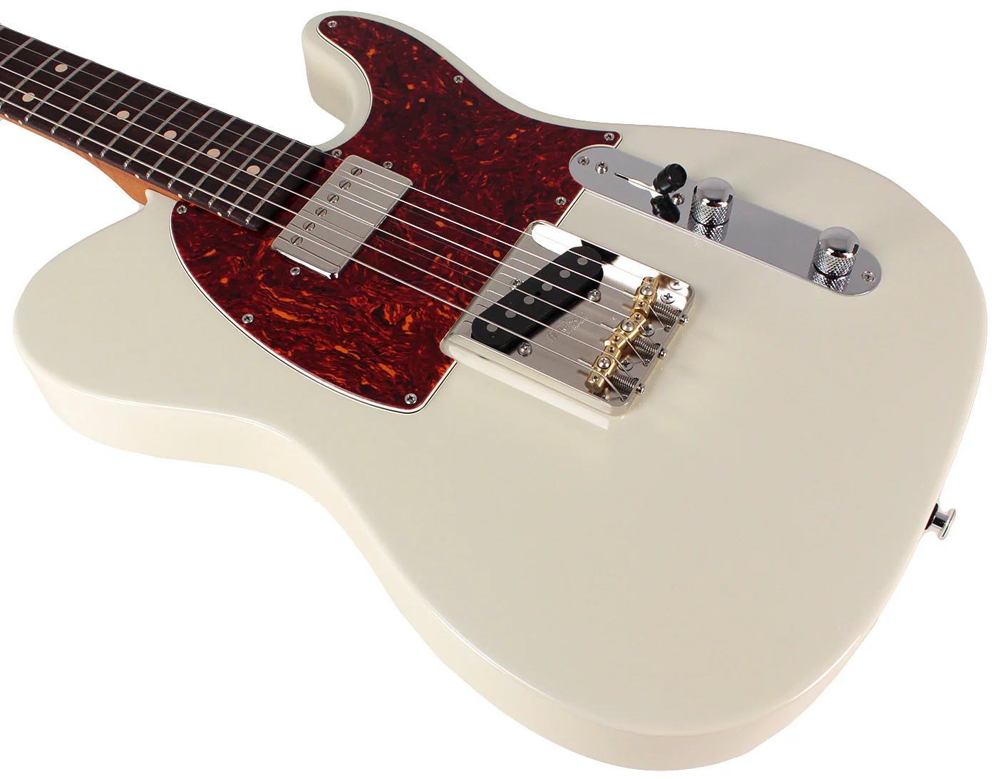 Suhr Classic T HS Roasted Select Guitar, Flamed, Rosewood, Olympic White - Image 4