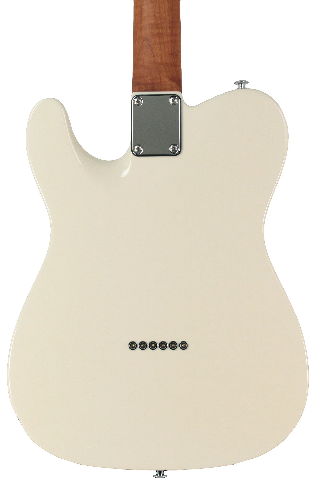 Suhr Classic T HS Roasted Select Guitar, Flamed, Rosewood, Olympic White - Image 6