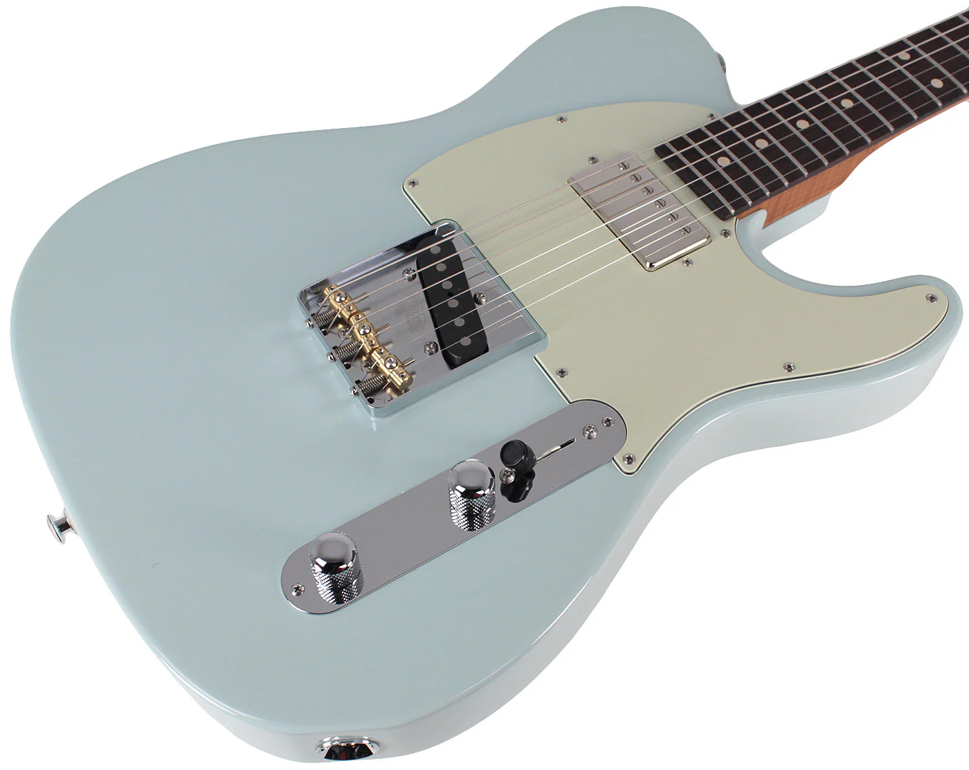 Suhr Classic T HS Roasted Select Guitar, Flamed, Rosewood, Sonic Blue - Image 2
