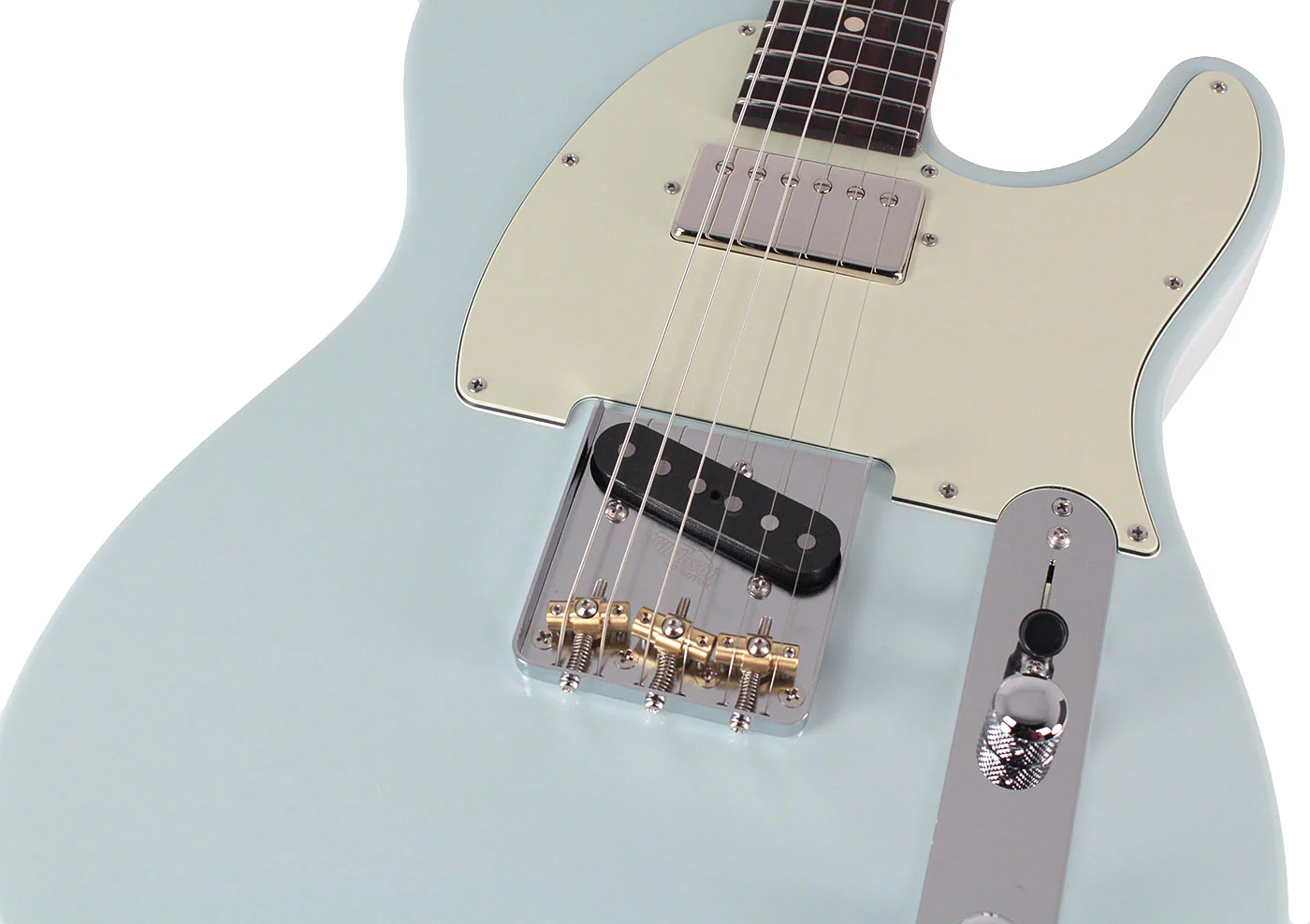 Suhr Select Classic T HS Guitar, Roasted Body and Neck, Flamed, Rosewood, Sonic Blue - Image 3