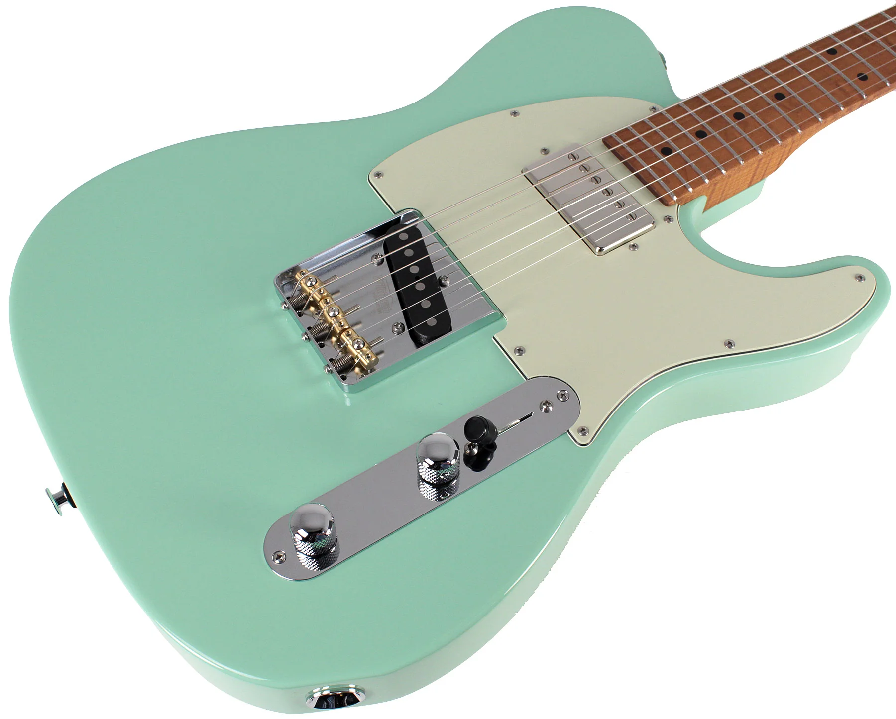Suhr Classic T HS Roasted Select Guitar, Maple, Surf Green - Image 2