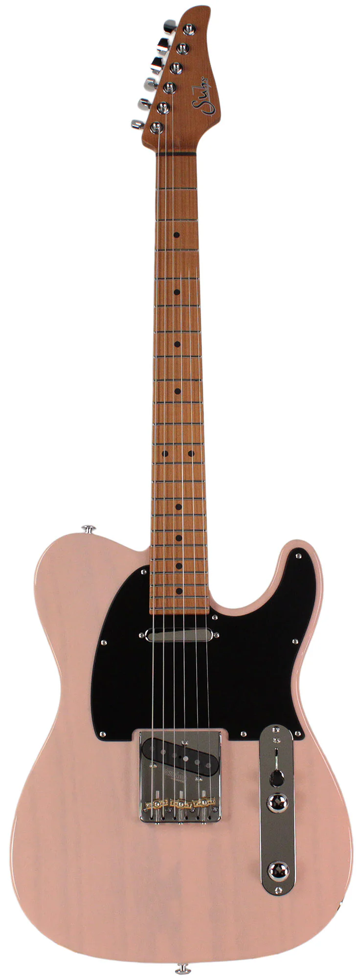 Suhr Limited Edition Classic T Paulownia, Trans Shell Pink, Hardshell Case