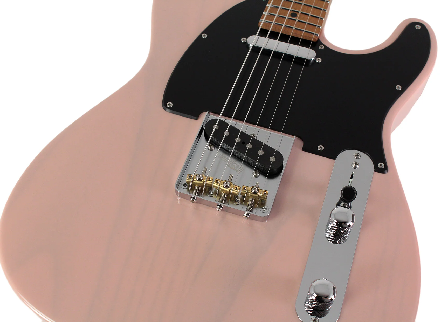 Suhr Limited Edition Classic T Paulownia, Trans Shell Pink, Hardshell Case - Image 3