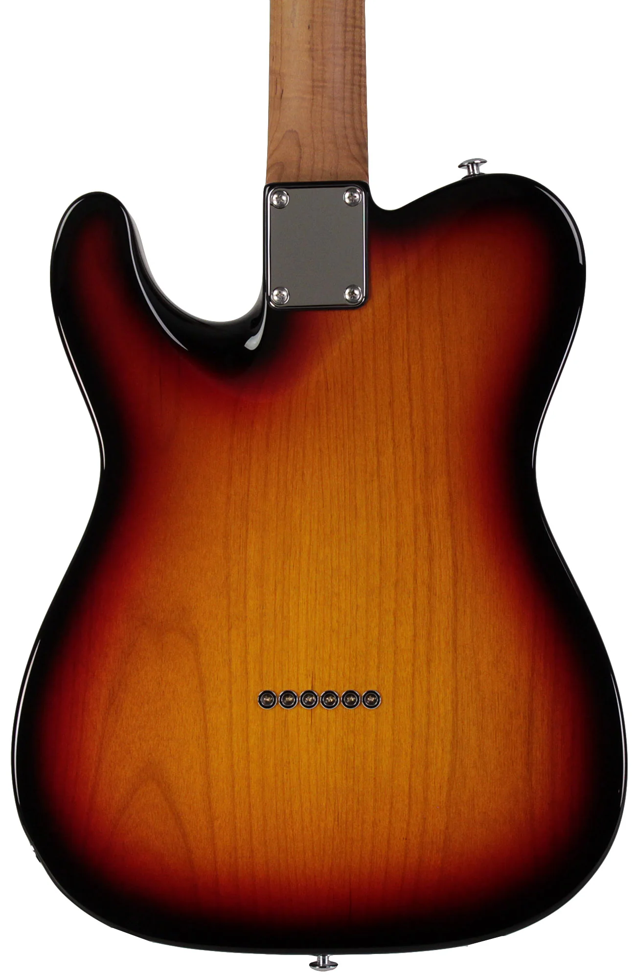 Suhr Select Classic T Guitar, Roasted Flamed Neck, Maple, 3-Tone Burst - Image 6