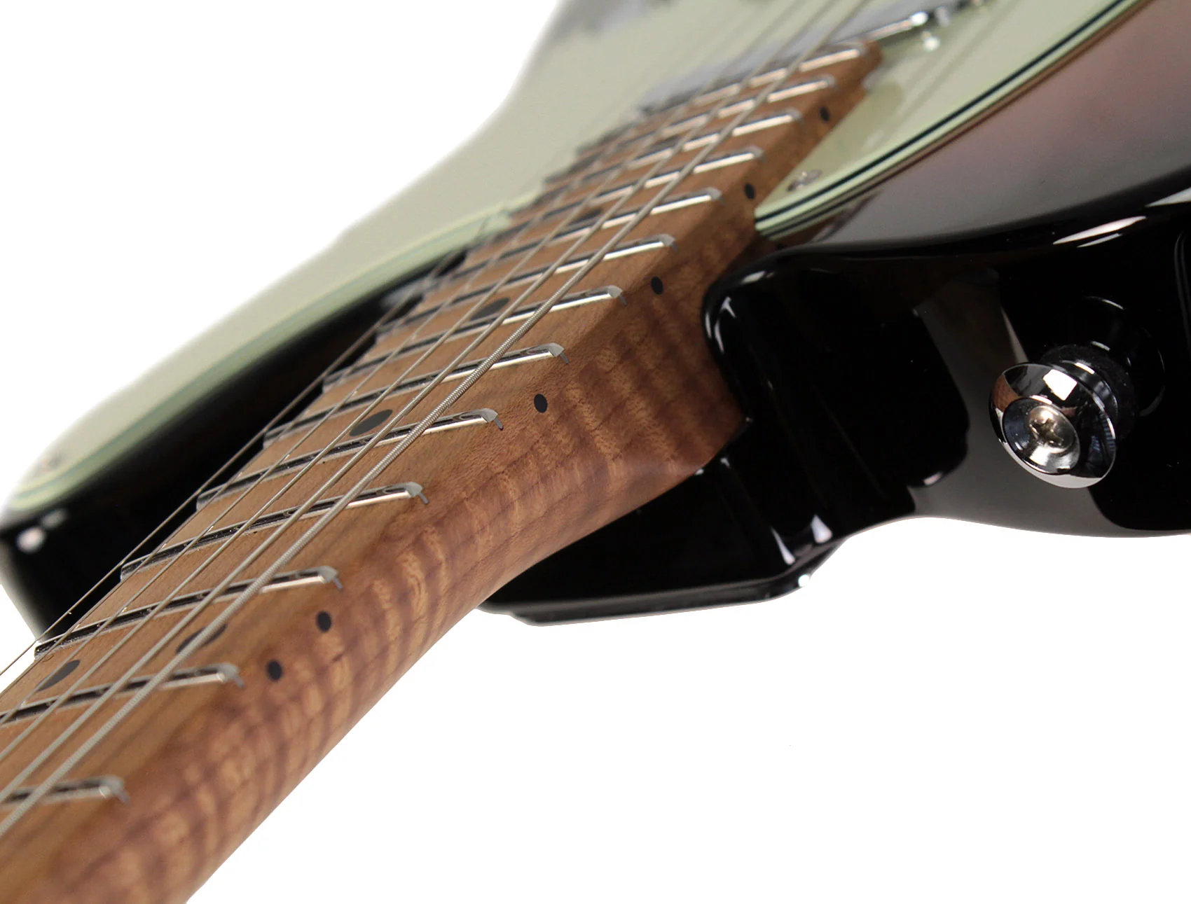 Suhr Select Classic T Guitar, Roasted Flamed Neck, Maple, 3-Tone Burst - Image 9
