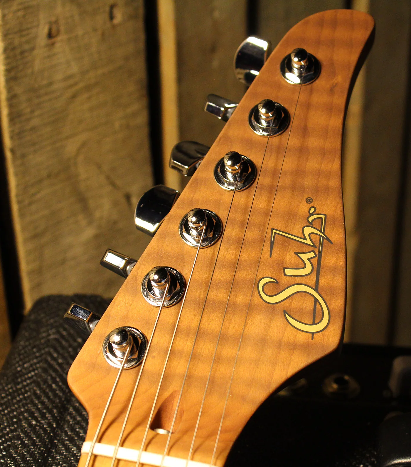 Suhr Classic T Roasted Select Guitar, Flamed, Maple, Sonic Blue - Image 12