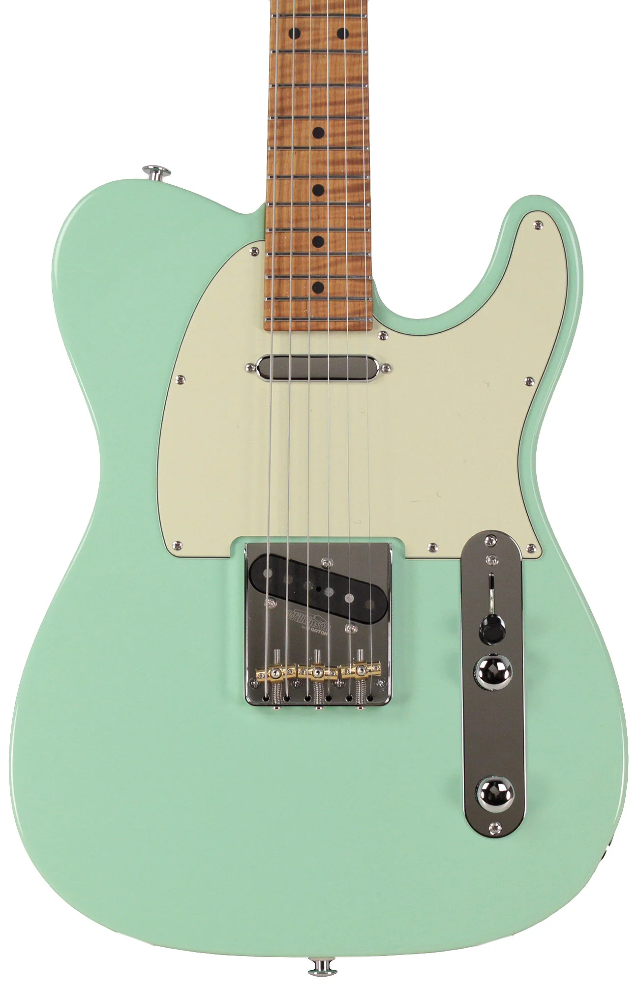 Suhr Classic T Roasted Select Guitar, Maple, Surf Green - Image 6