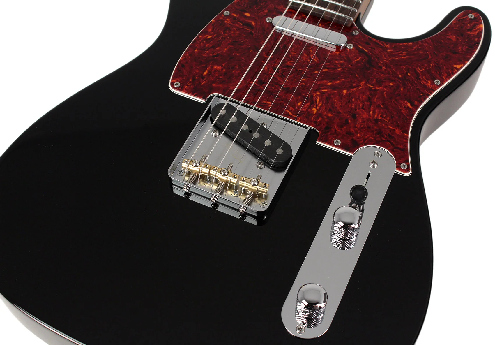 Suhr Select Classic T Guitar, Roasted Flamed Neck, Black, Rosewood - Image 3